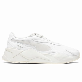 RS-X3 - Whisper White Puma trainers with bold stripe logo