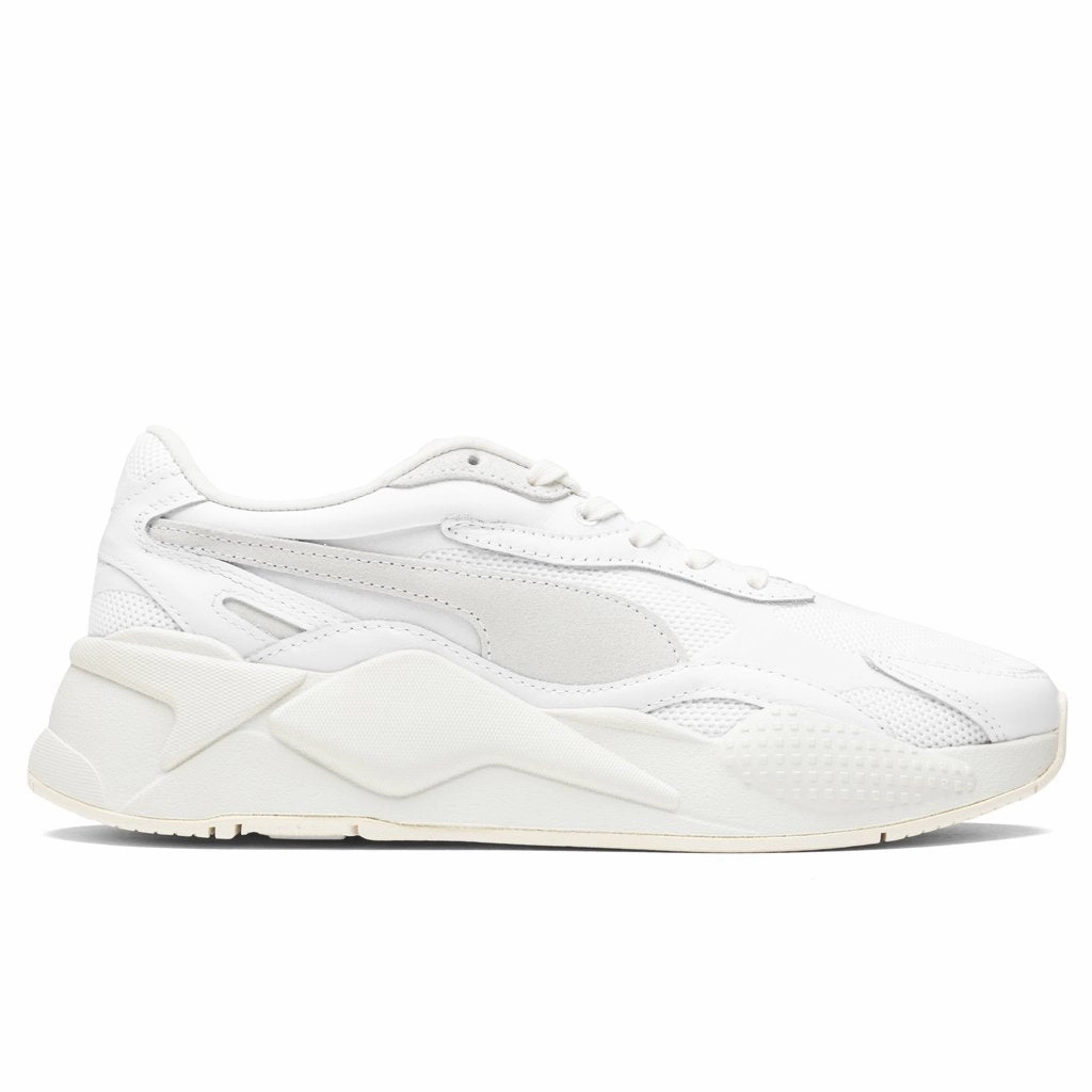 RS-X3 - Whisper White Puma trainers with bold stripe logo
