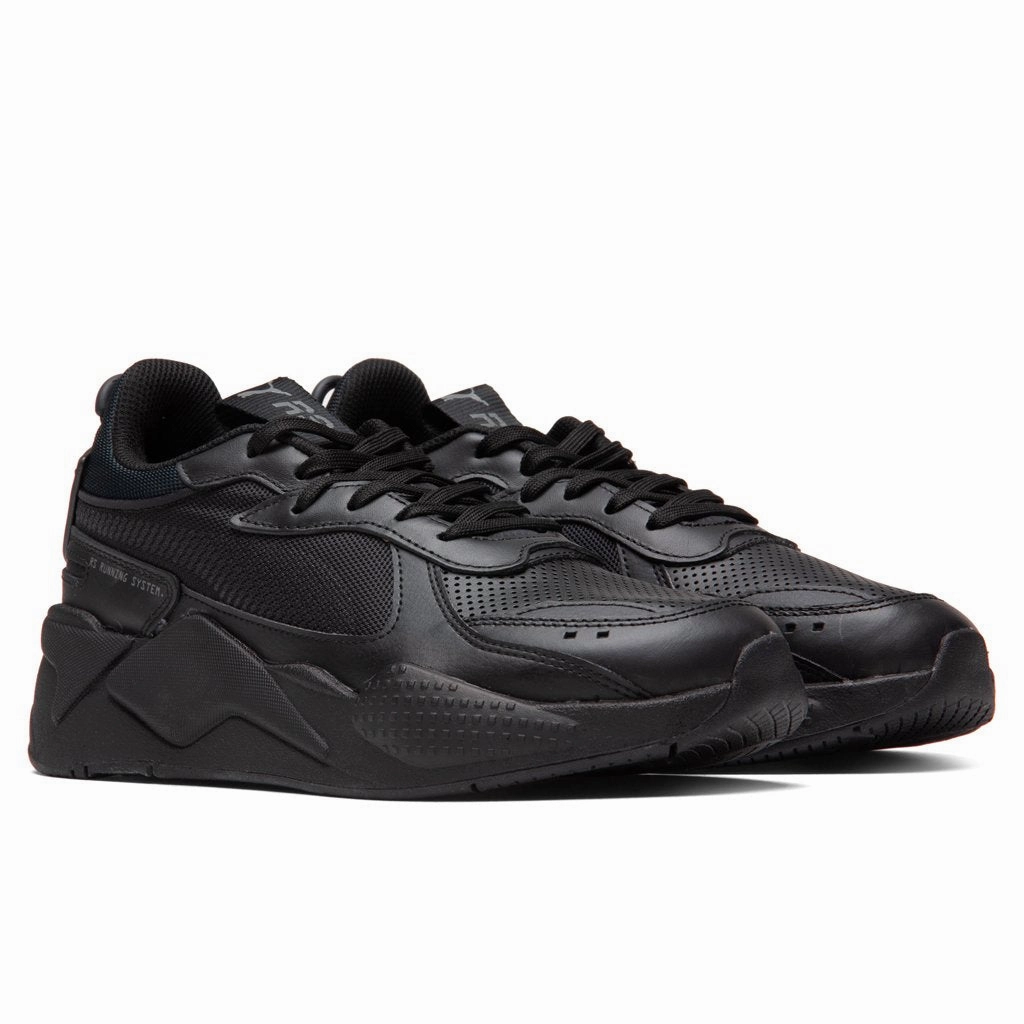RS-X "Winterized" - Black/Black Puma Stripe Logo Trainers