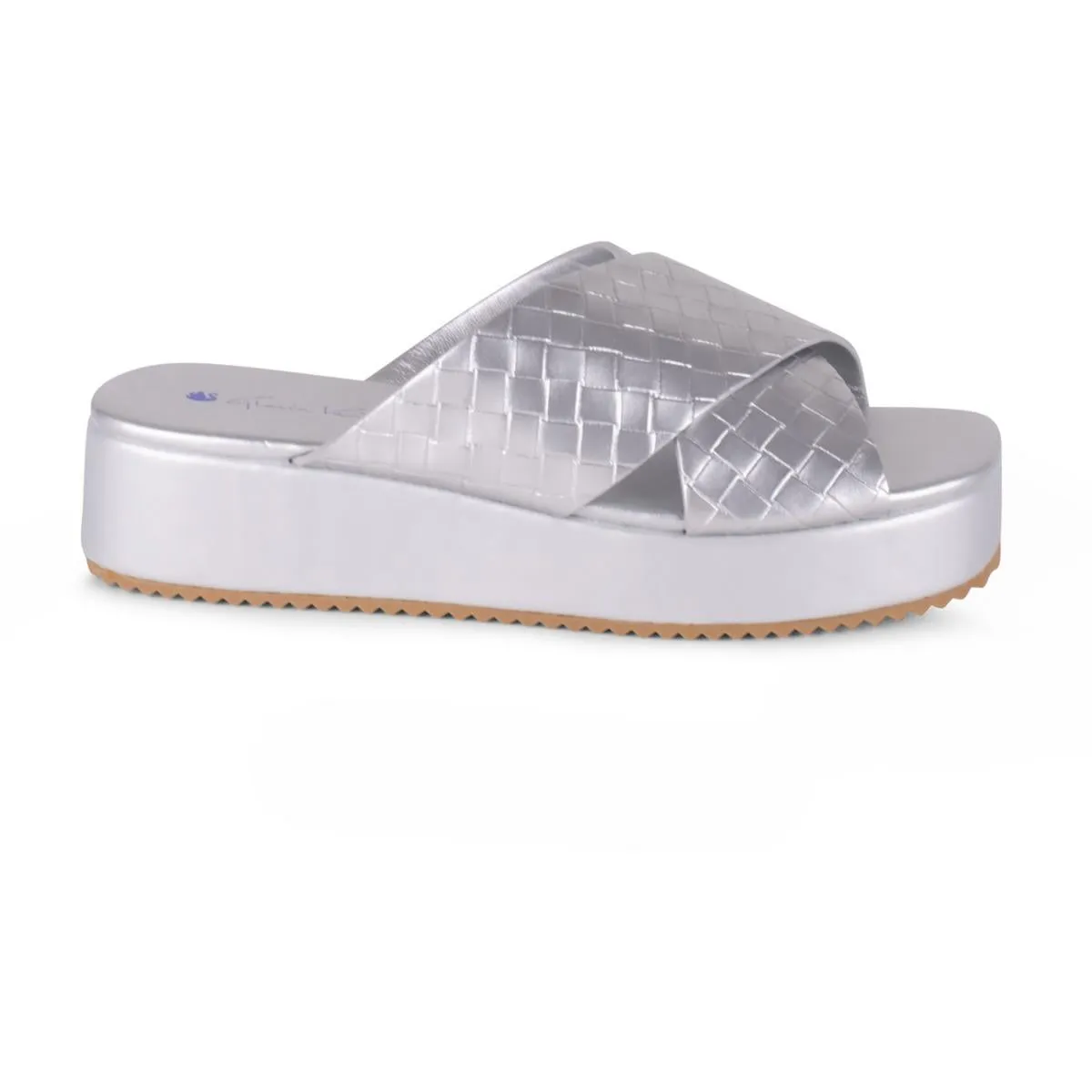 Rue Womens Open Toe Slip On Slide Sandals