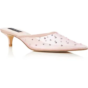 Rush Womens Rhinestone Mesh Mules