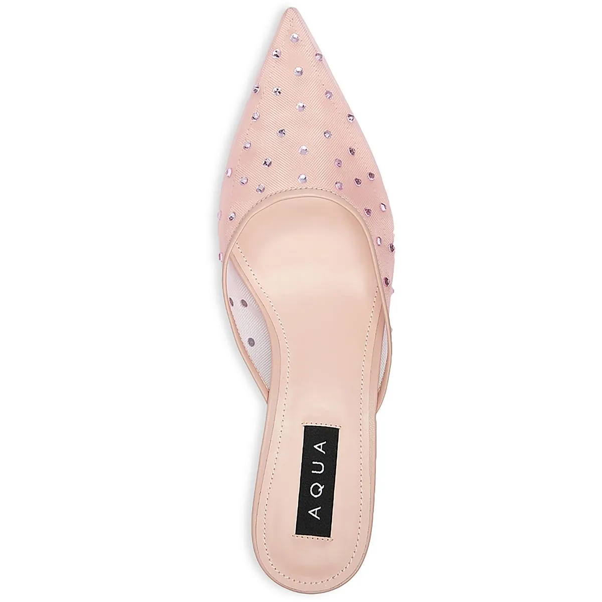 Rush Womens Rhinestone Mesh Mules