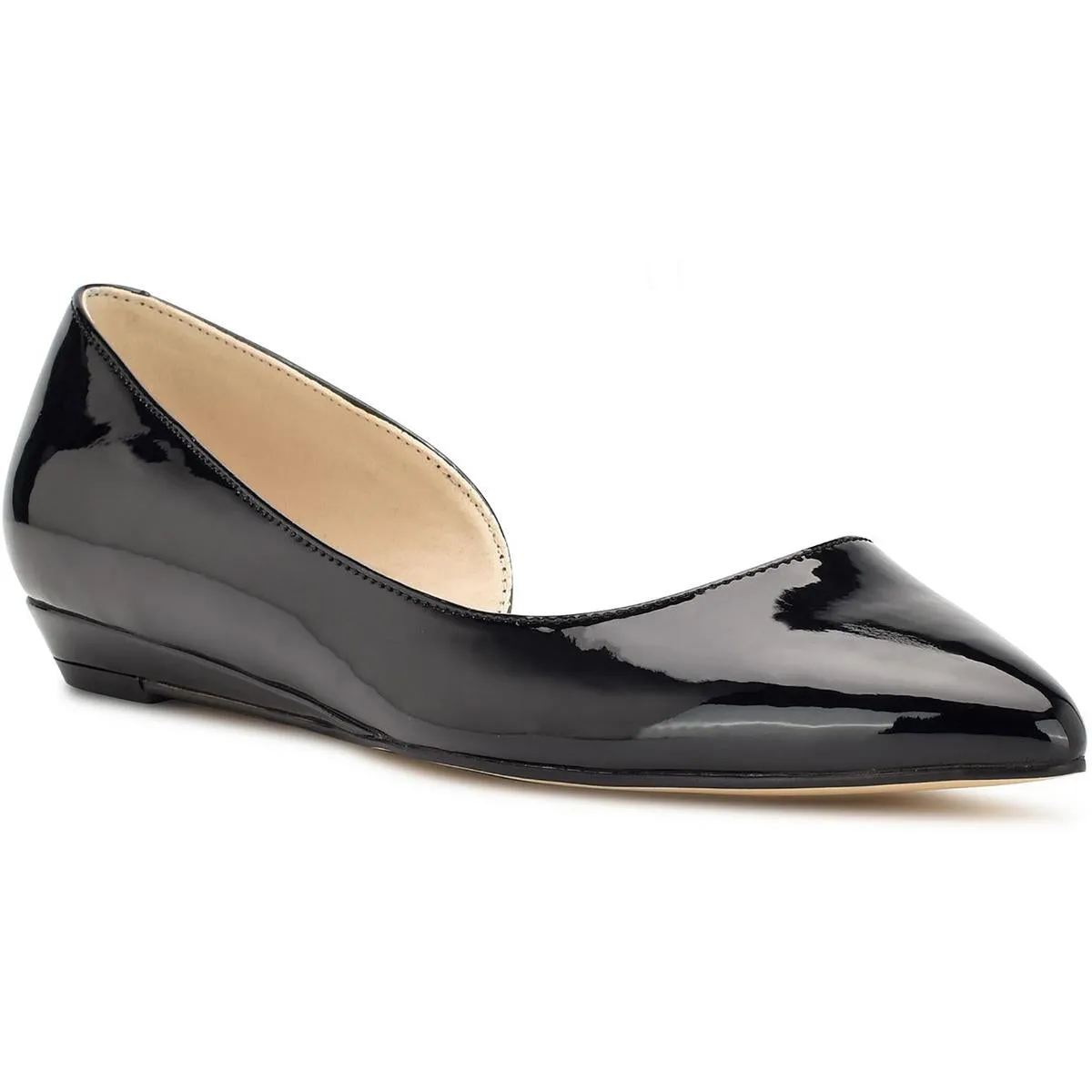 SAIGE Womens Solid Manmade Slip-On Sneakers