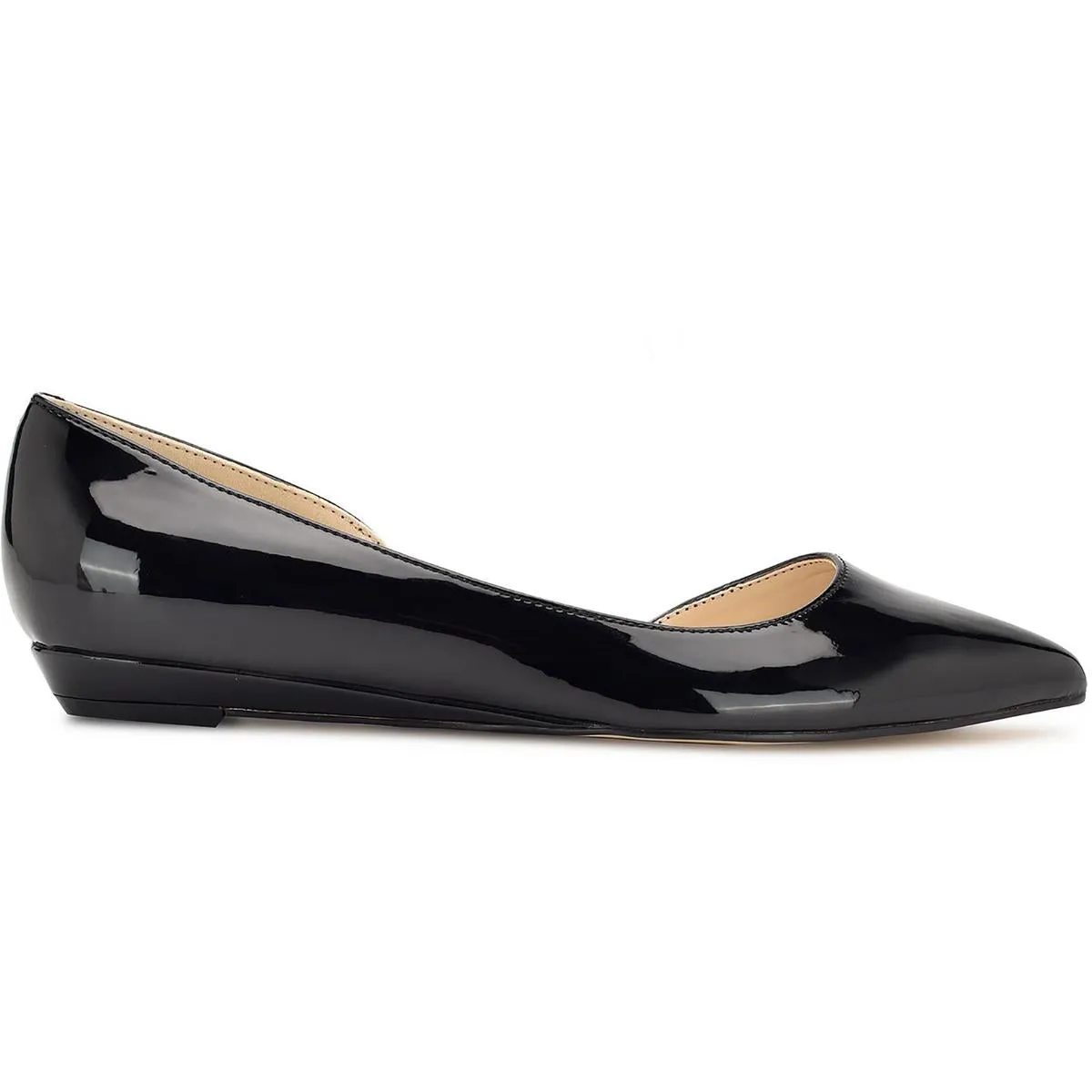 SAIGE Womens Solid Manmade Slip-On Sneakers