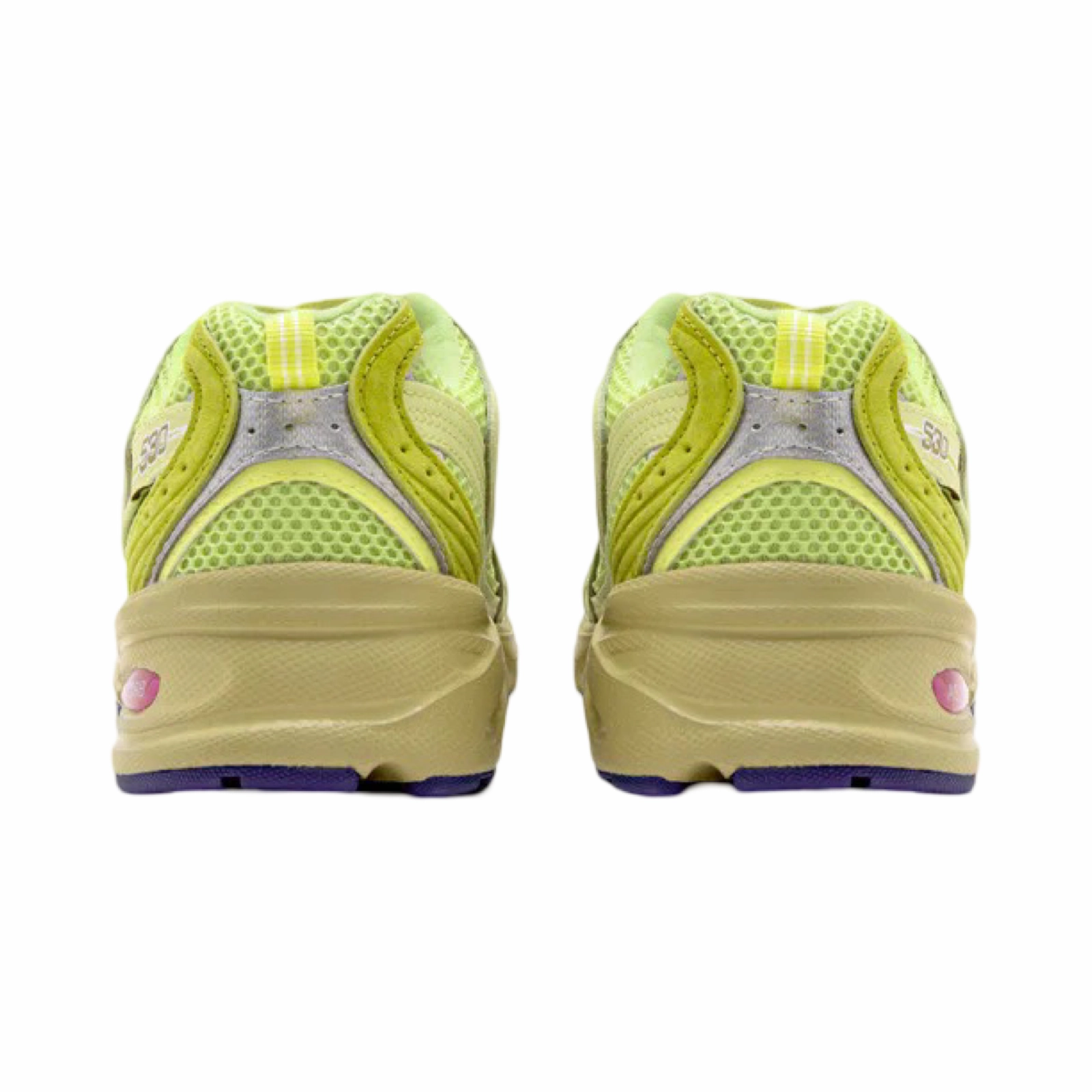 Salehe Bembury x New Balance 530 "Prosperity Be The Prize" Dusty Yellow Green Purple Iconic Court Sneakers
