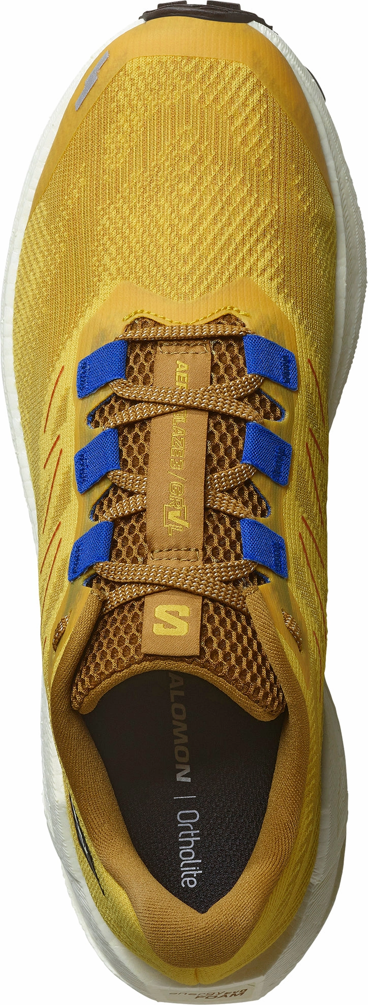 Salomon Aero Blaze 3 GRVL Mens Trail Running Shoes - Yellow Trail Race Footwear