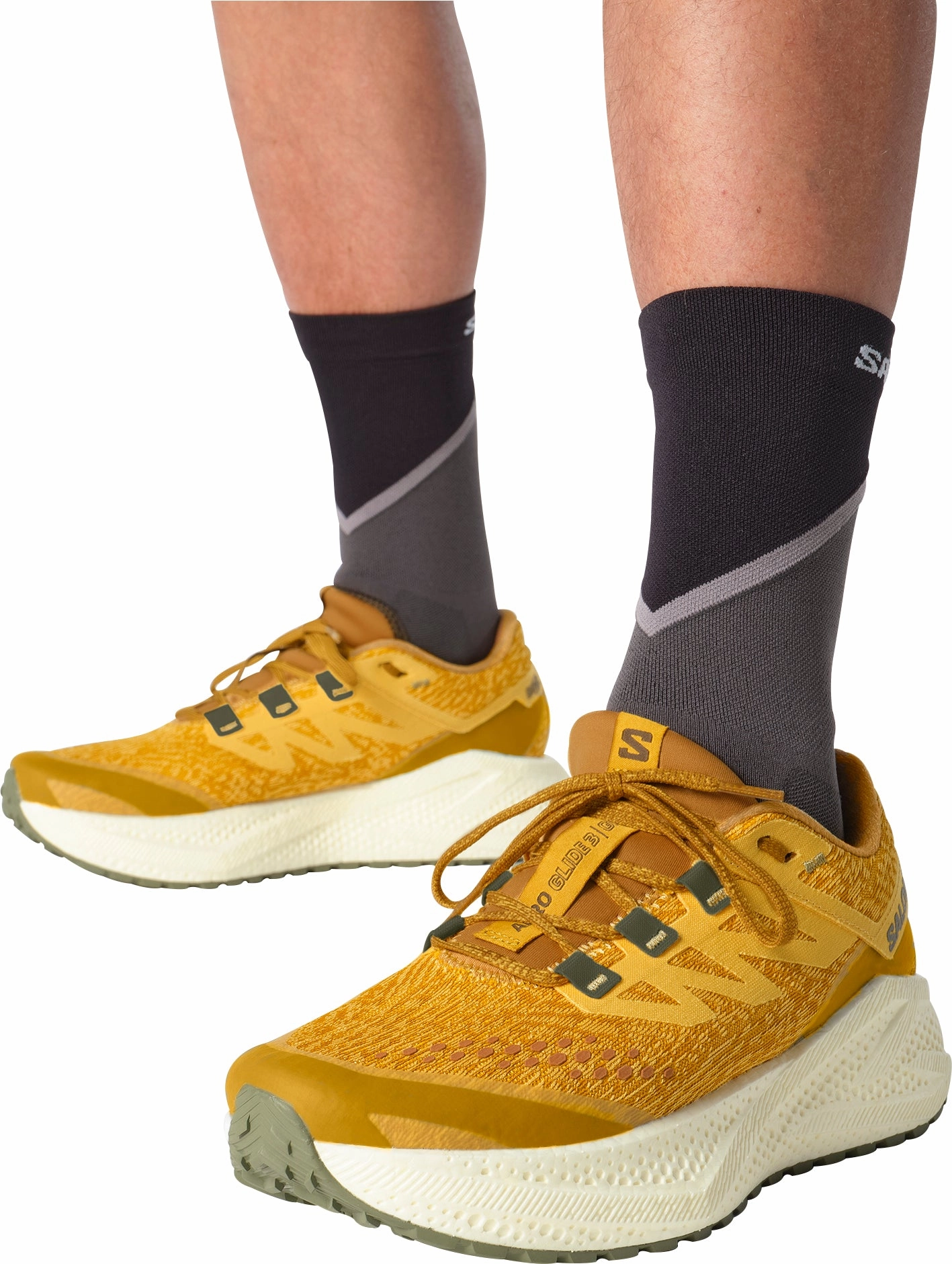 Salomon Aero Glide 3 GRVL Mens Trail Running Shoes - Yellow Trail Race Footwear
