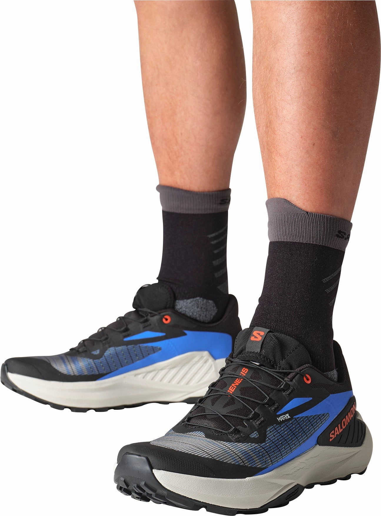 Salomon Genesis Mens Trail Running Shoes - Black Trail Race Footwear