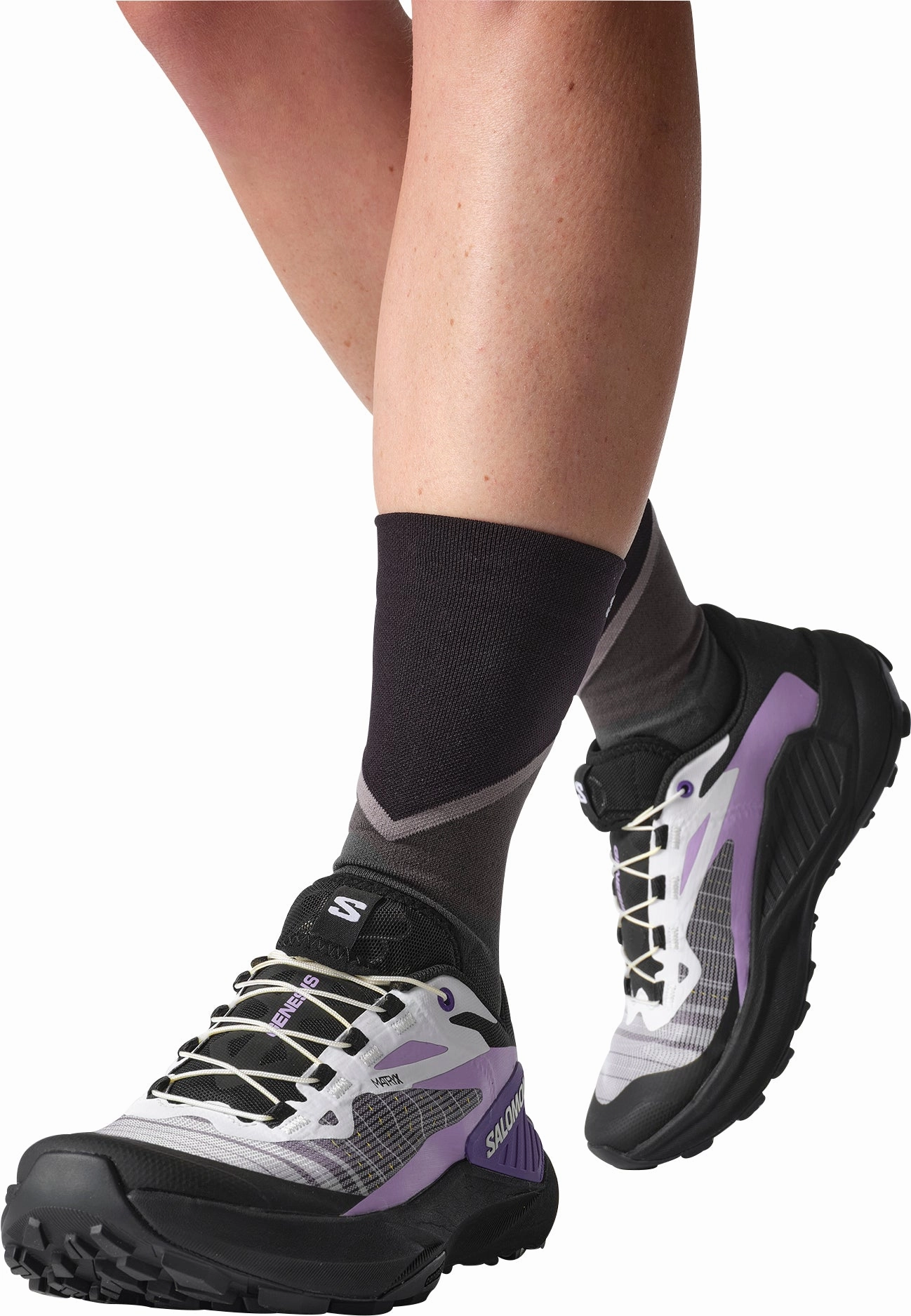 Salomon Genesis Womens Trail Running Shoes - Black Trail Race Footwear