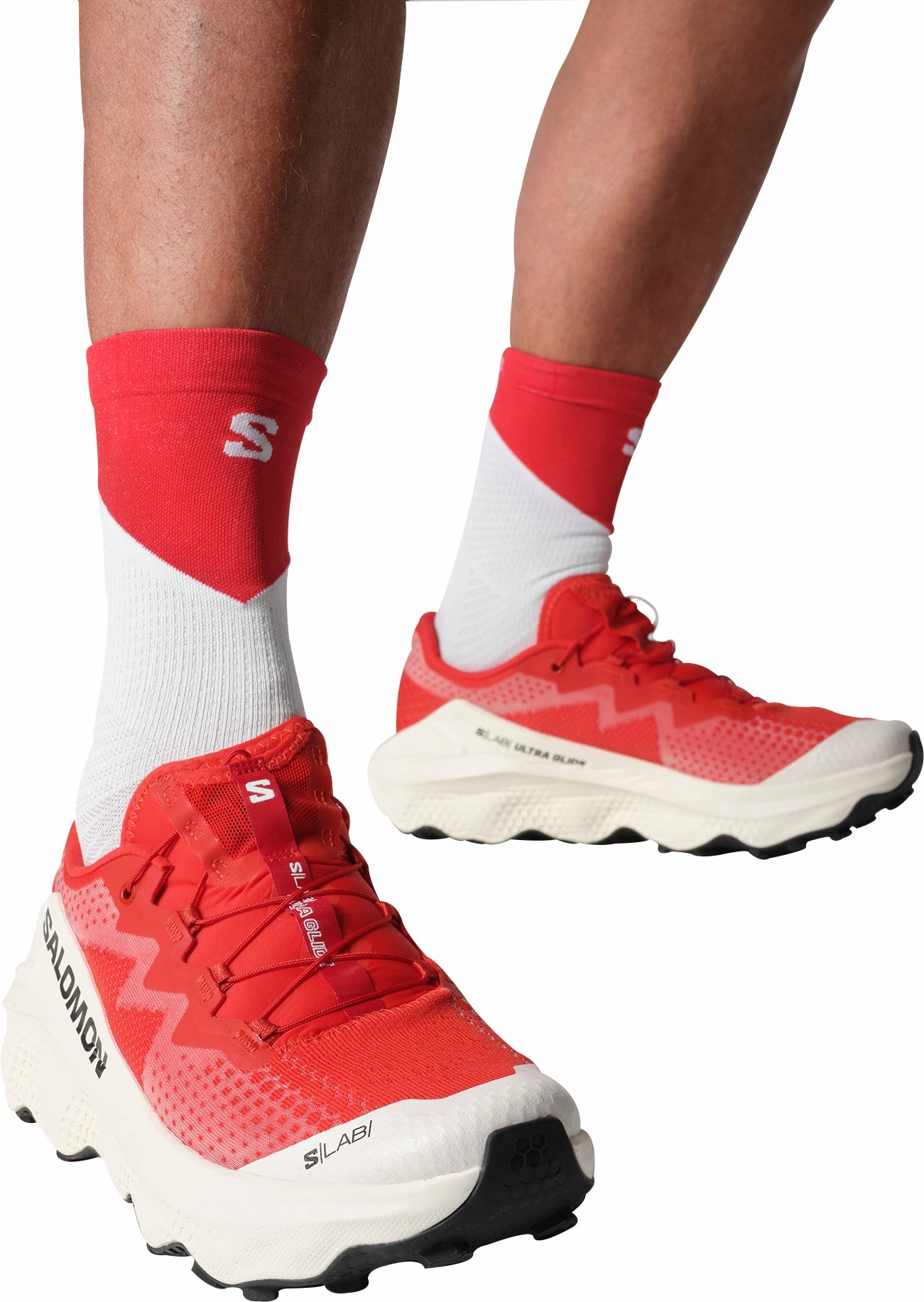 Salomon S/Lab Ultra Glide Trail Running Shoes - Red Trail Race Footwear