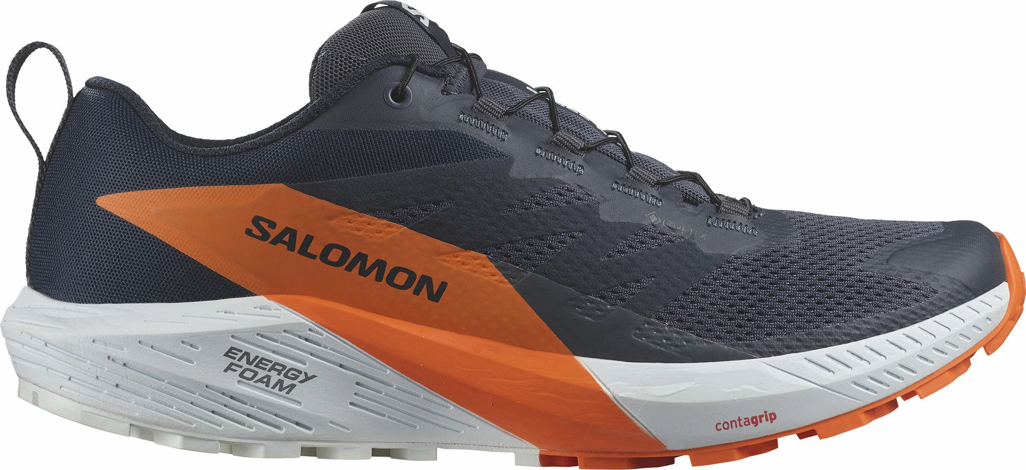 Salomon Sense Ride 5 GORE-TEX Mens Trail Running Shoes - Grey Salomon trail running shoes