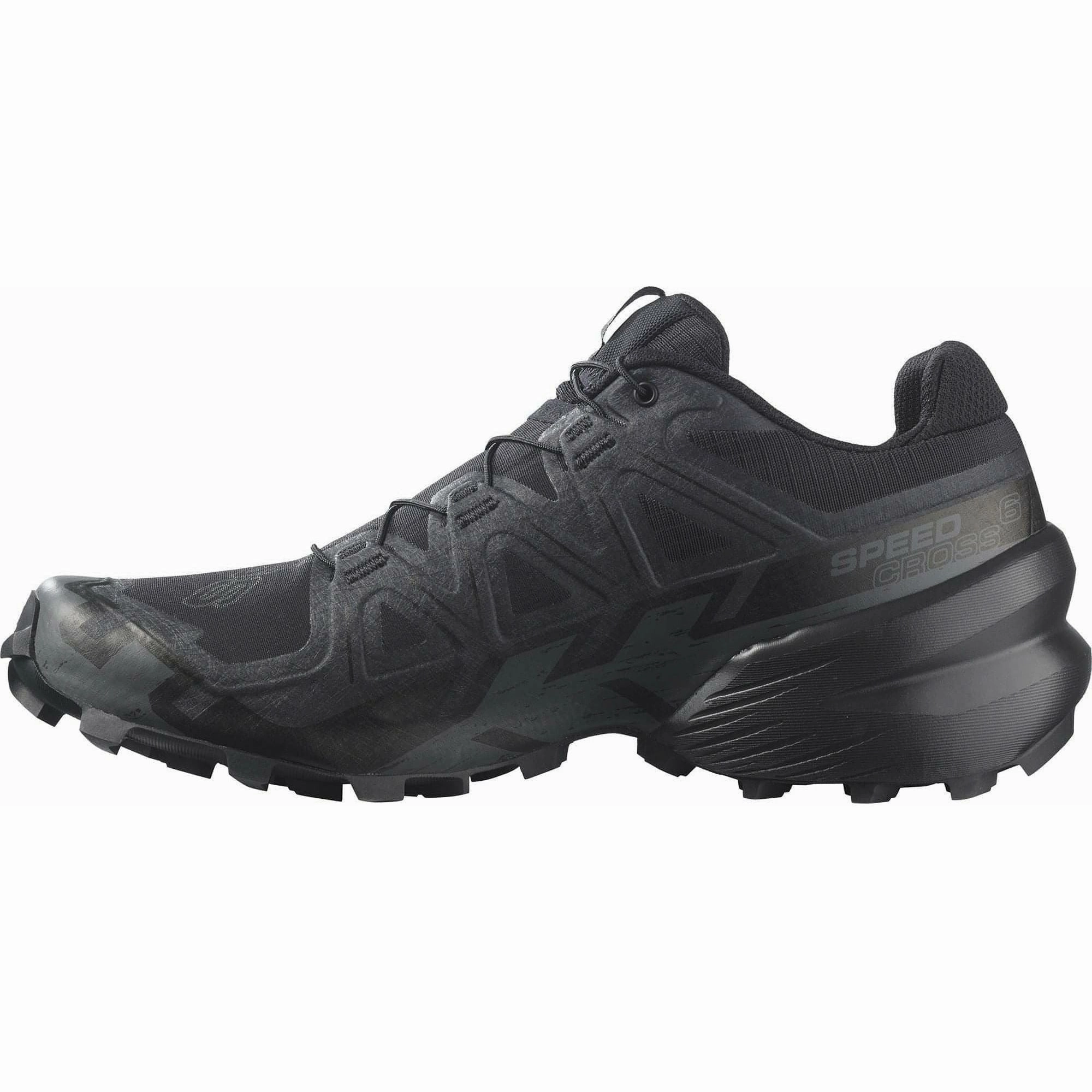 Salomon Speedcross 6 Mens Trail Running Shoes - Black Trail Race Footwear