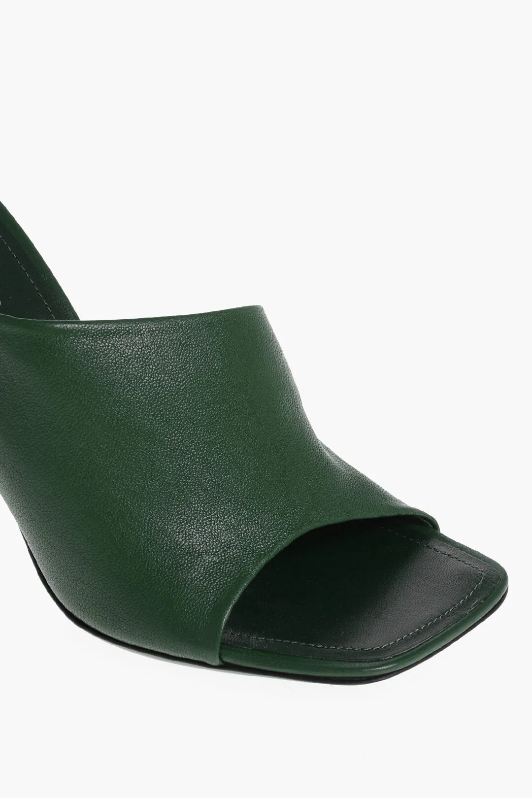 Salvatore Ferragamo Leather Nymphe Open Toe Mules 8Cm