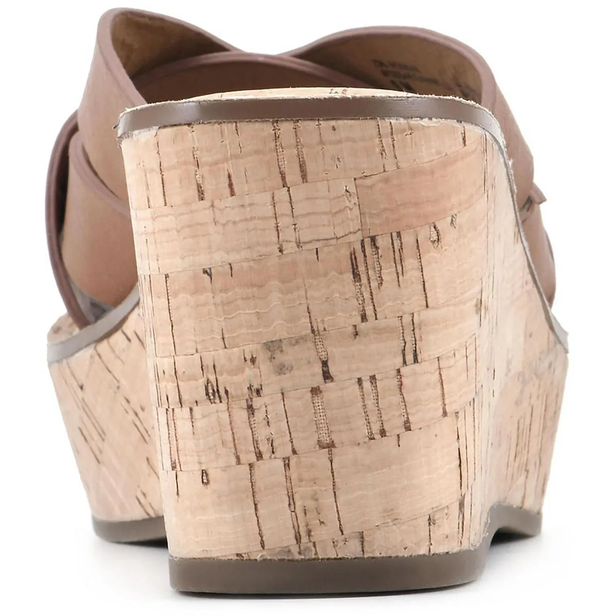 Samwell Womens Cork Slip On Wedge Sandals