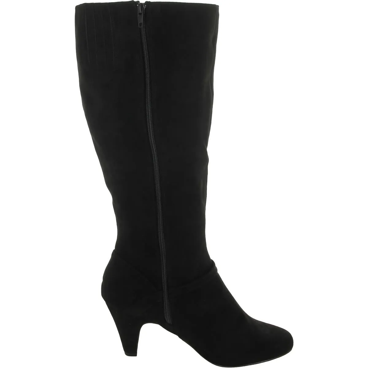 Sasha Womens Faux Suede Heels Knee-High Boots