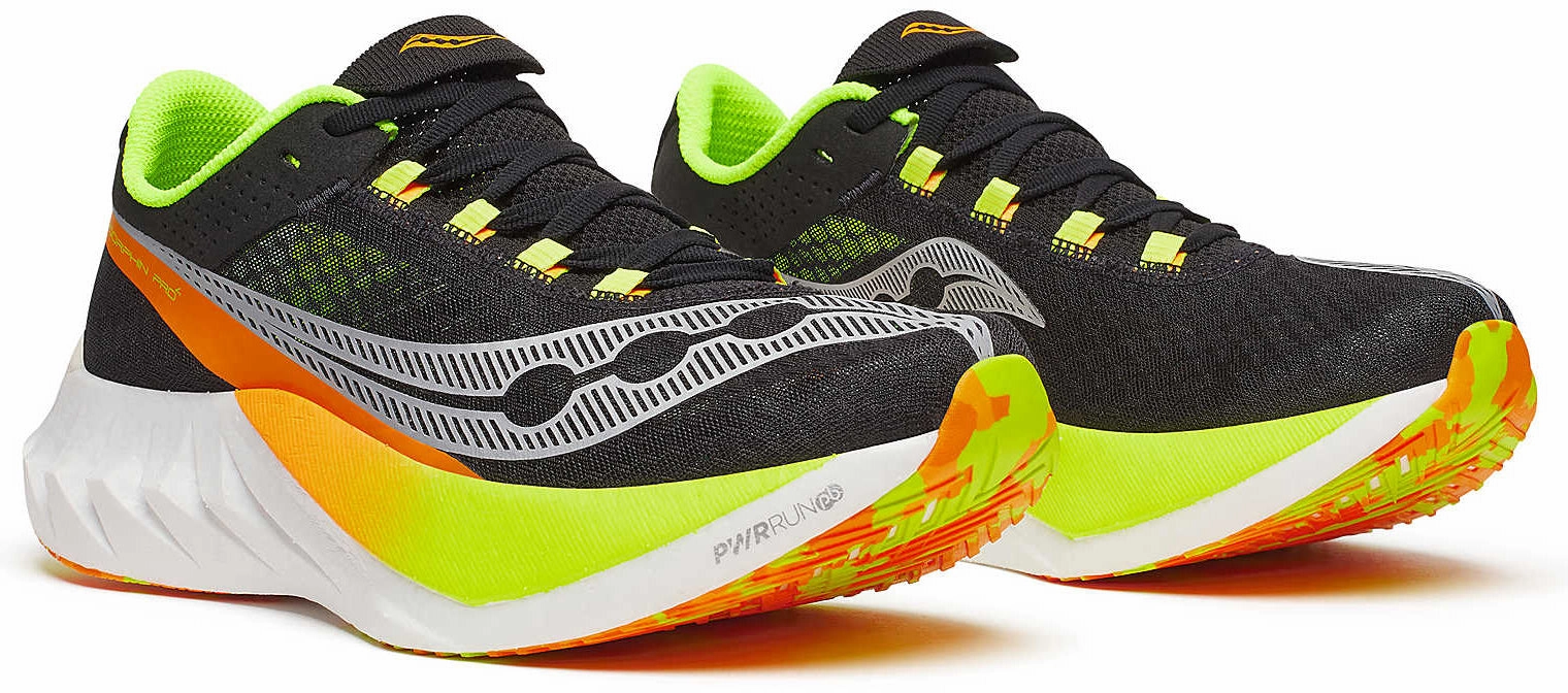 Saucony Endorphin Pro 4 Mens Running Shoes - Black Balanced Fit Runners