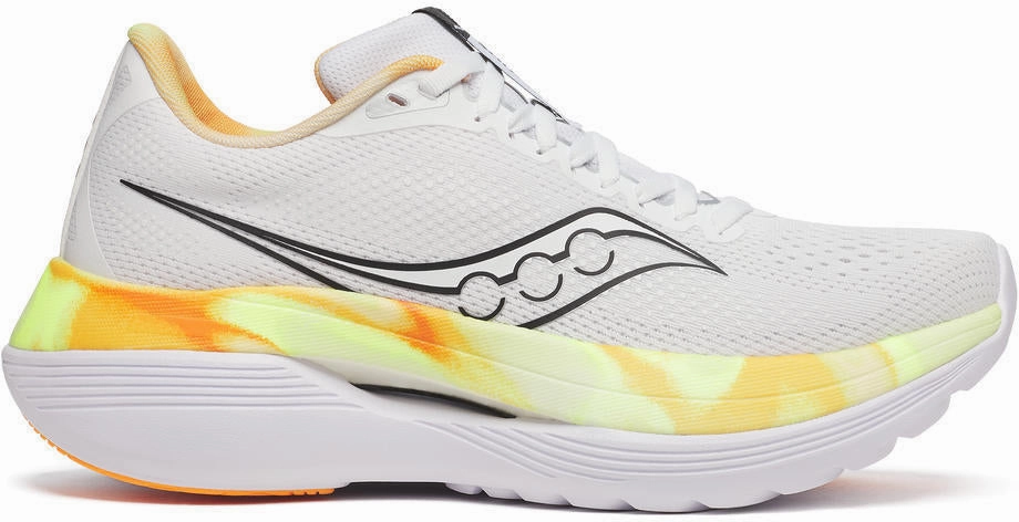 Saucony Endorphin Trainer Womens Running Shoes - White Saucony running shoes with stability support