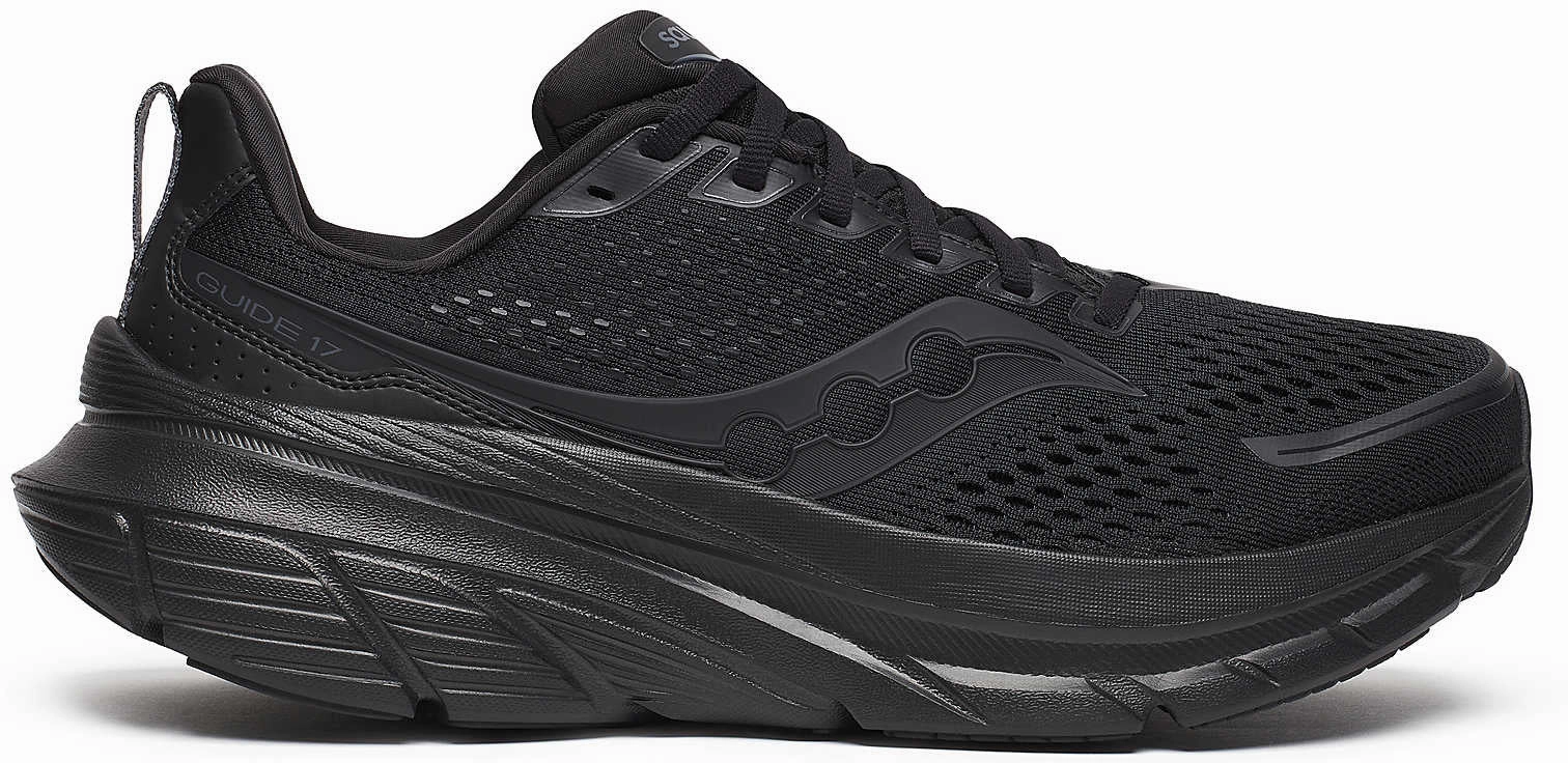 Saucony Guide 17 Mens Running Shoes - Black Saucony Guide design