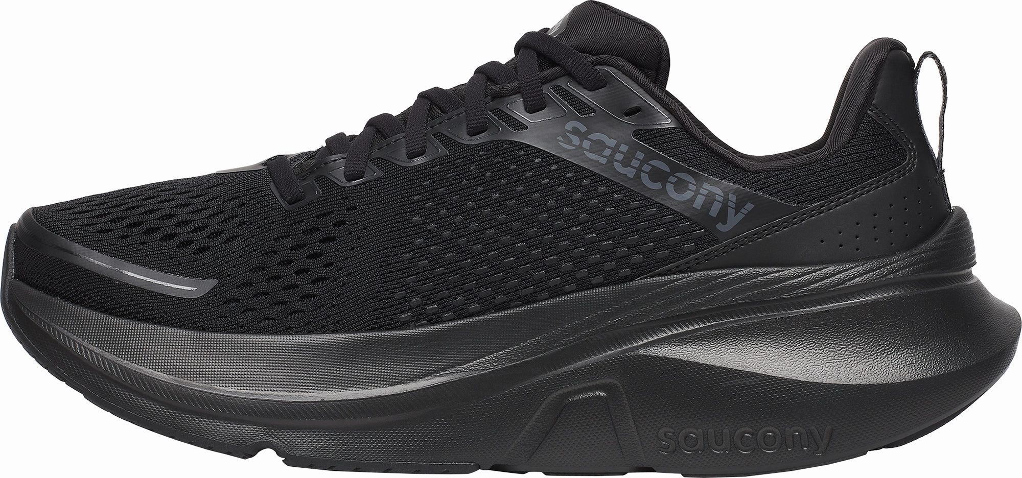 Saucony Guide 17 Mens Running Shoes - Black Stability Control Shoes