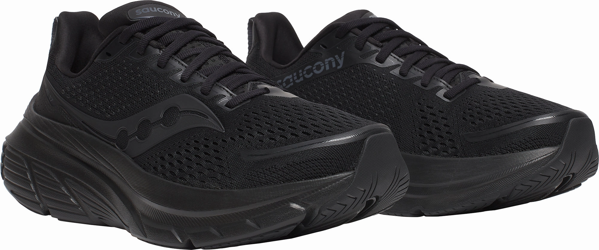Saucony Guide 17 Mens Running Shoes - Black Stability Control Shoes