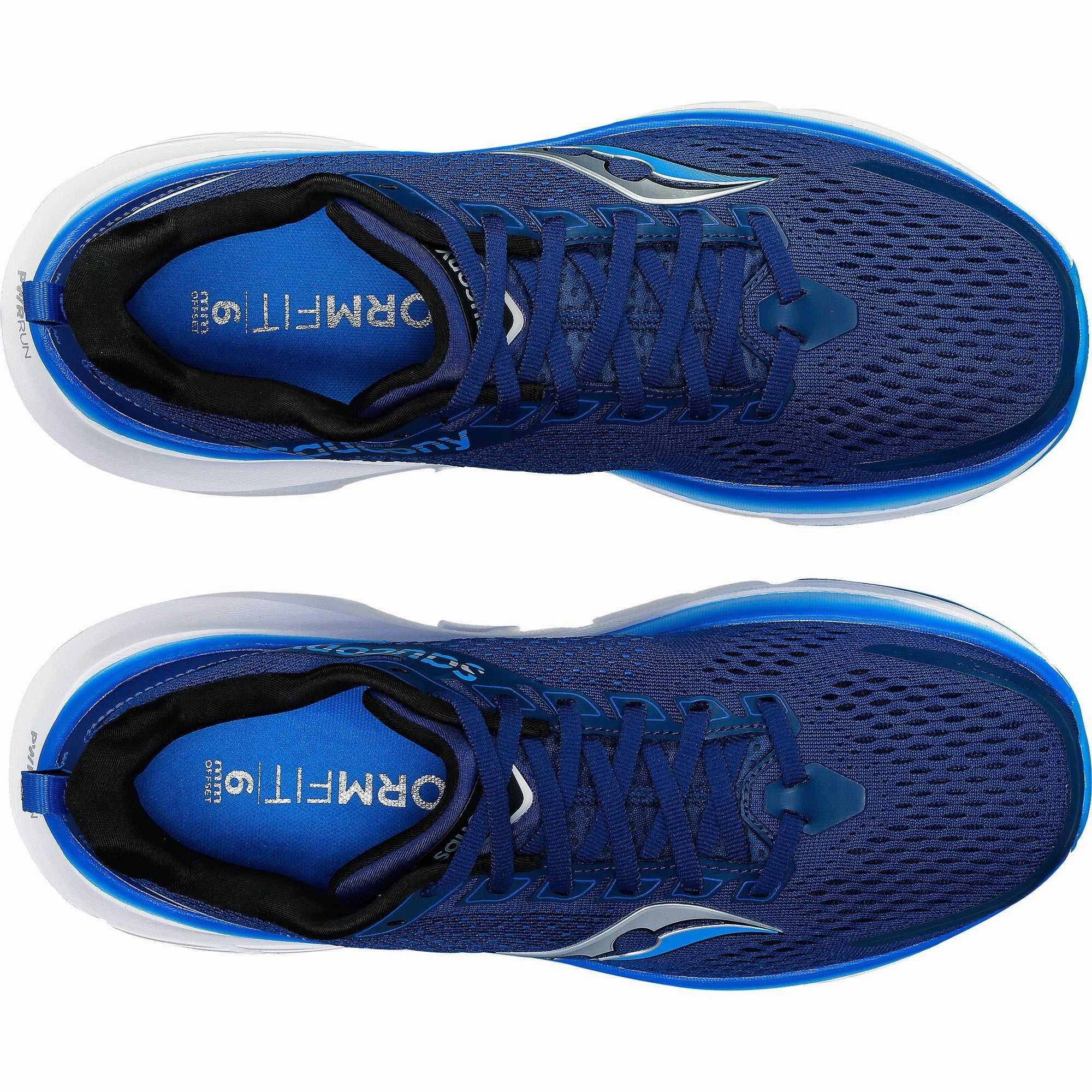 Saucony Guide 17 WIDE FIT Mens Running Shoes - Navy Stability Control Shoes