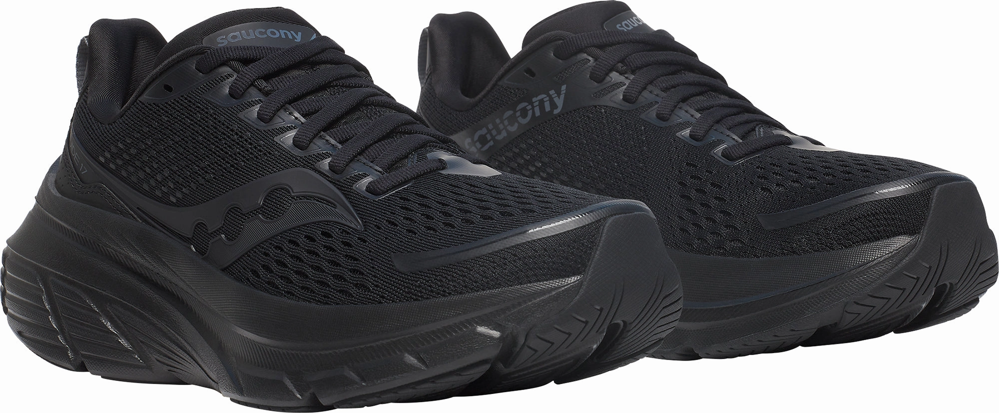 Saucony Guide 17 Womens Running Shoes - Black Stability Control Shoes