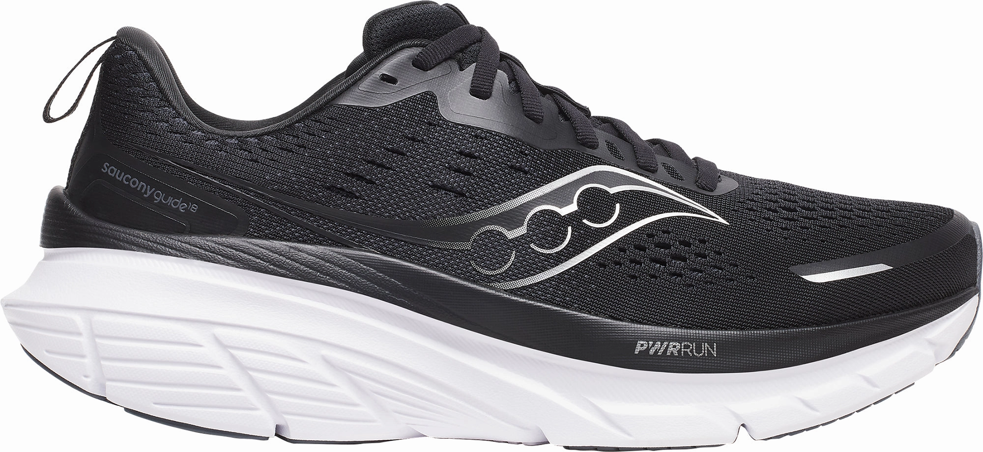 Saucony Guide 18 Mens Running Shoes - Black Saucony footwear options