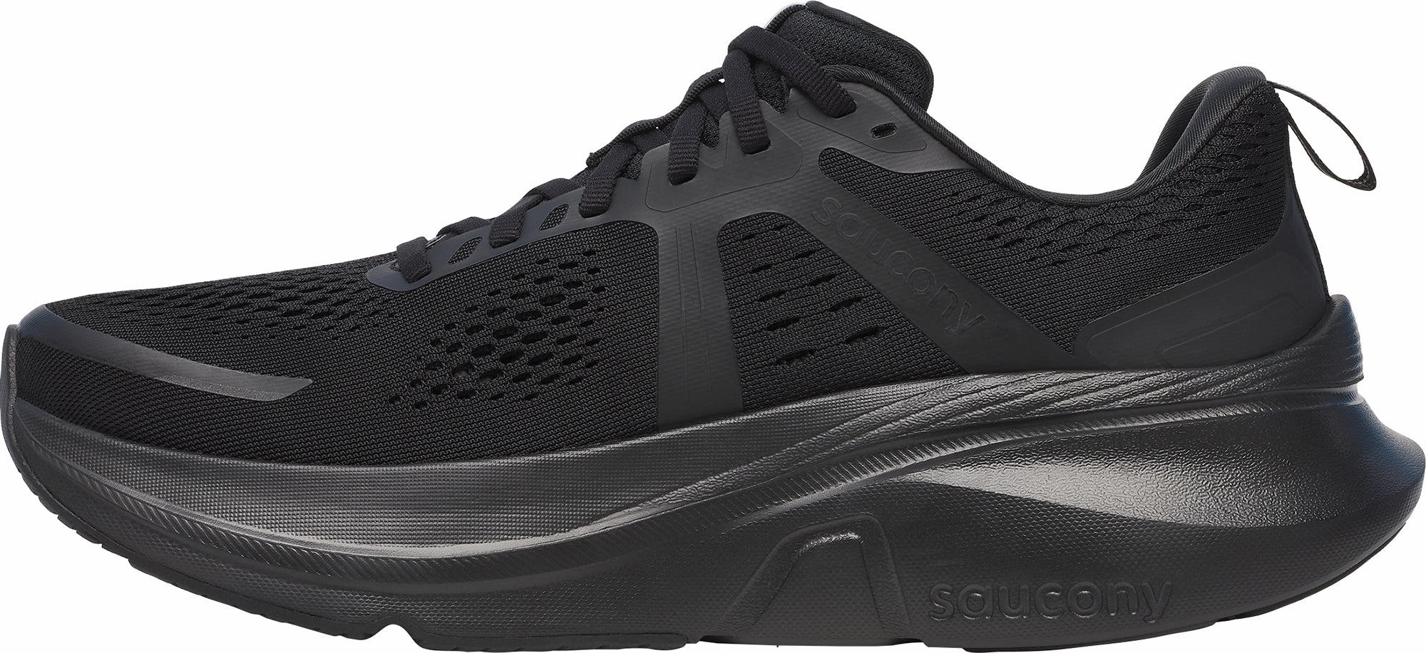 Saucony Guide 18 Mens Running Shoes - Black Stability Control Shoes