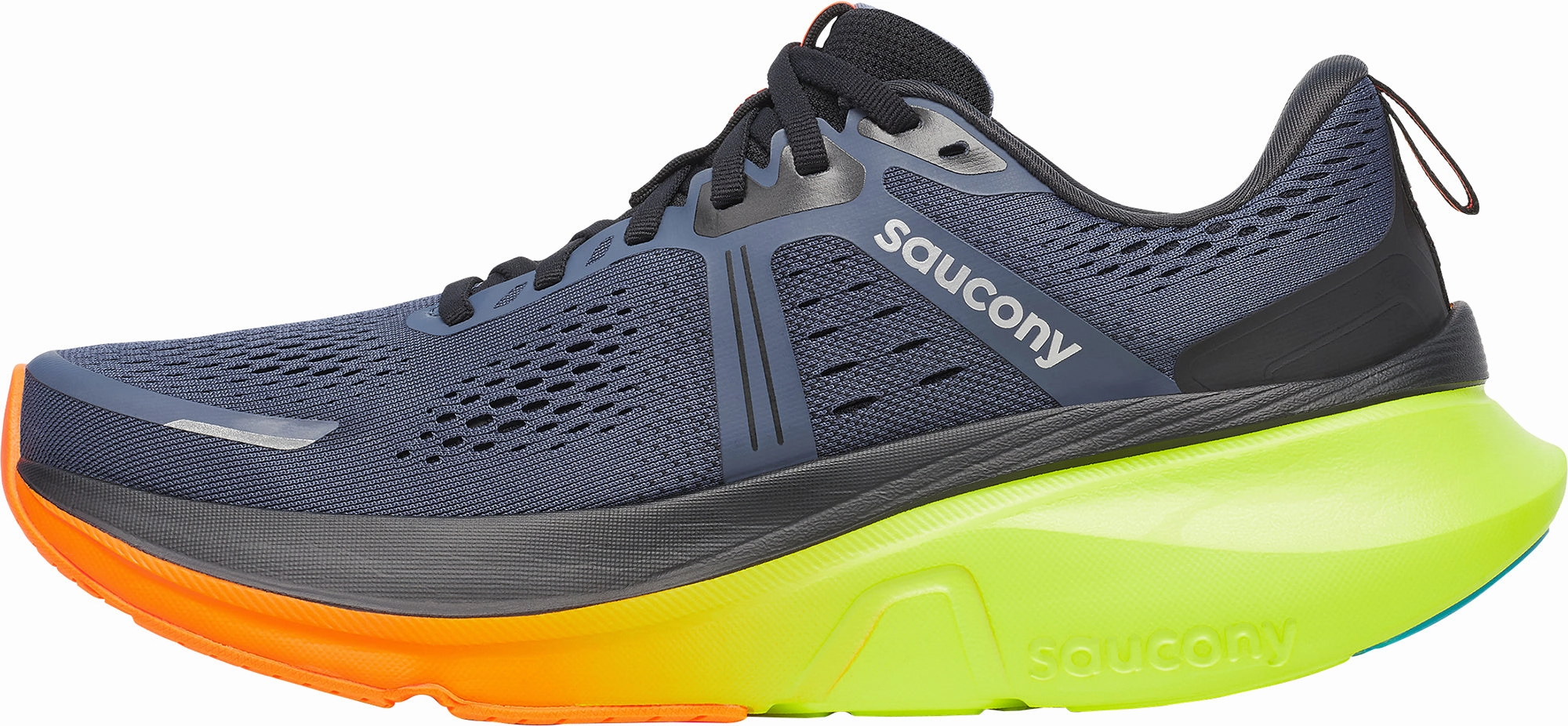Saucony Guide 18 Mens Running Shoes - Grey Stability Control Shoes