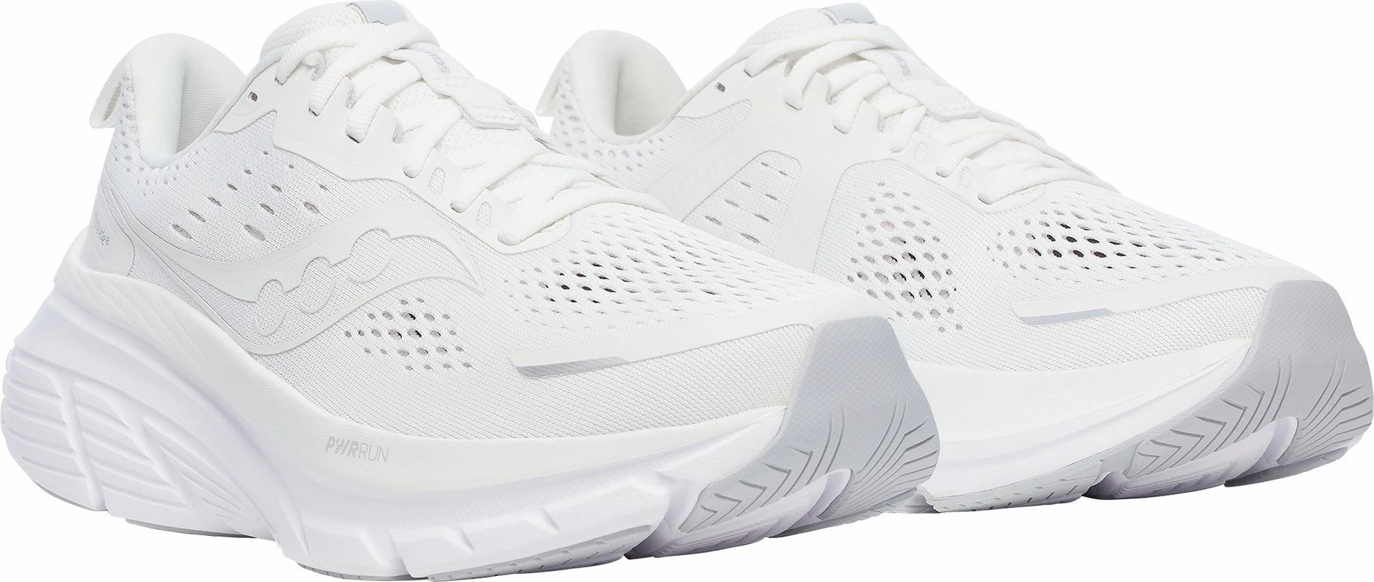 Saucony Guide 18 Mens Running Shoes - White Stability Control Shoes
