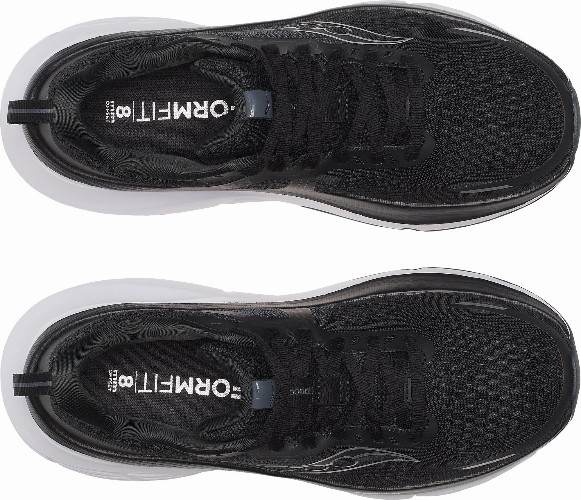 Saucony Guide 18 WIDE FIT Womens Running Shoes - Black Balanced Fit Runners