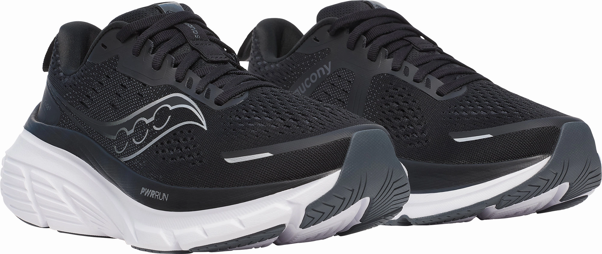 Saucony Guide 18 WIDE FIT Womens Running Shoes - Black Stability Control Shoes