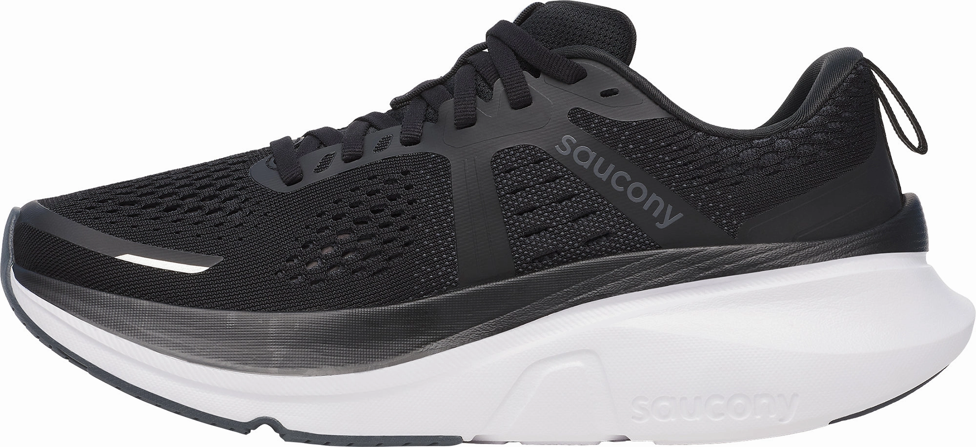 Saucony Guide 18 WIDE FIT Womens Running Shoes - Black Stability Control Shoes