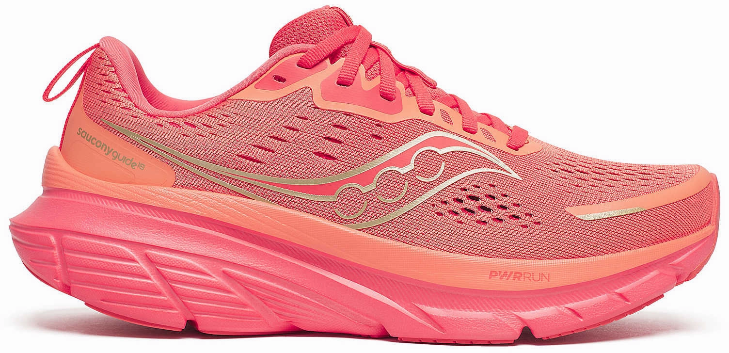 Saucony Guide 18 Womens Running Shoes - Pink Saucony Guide design