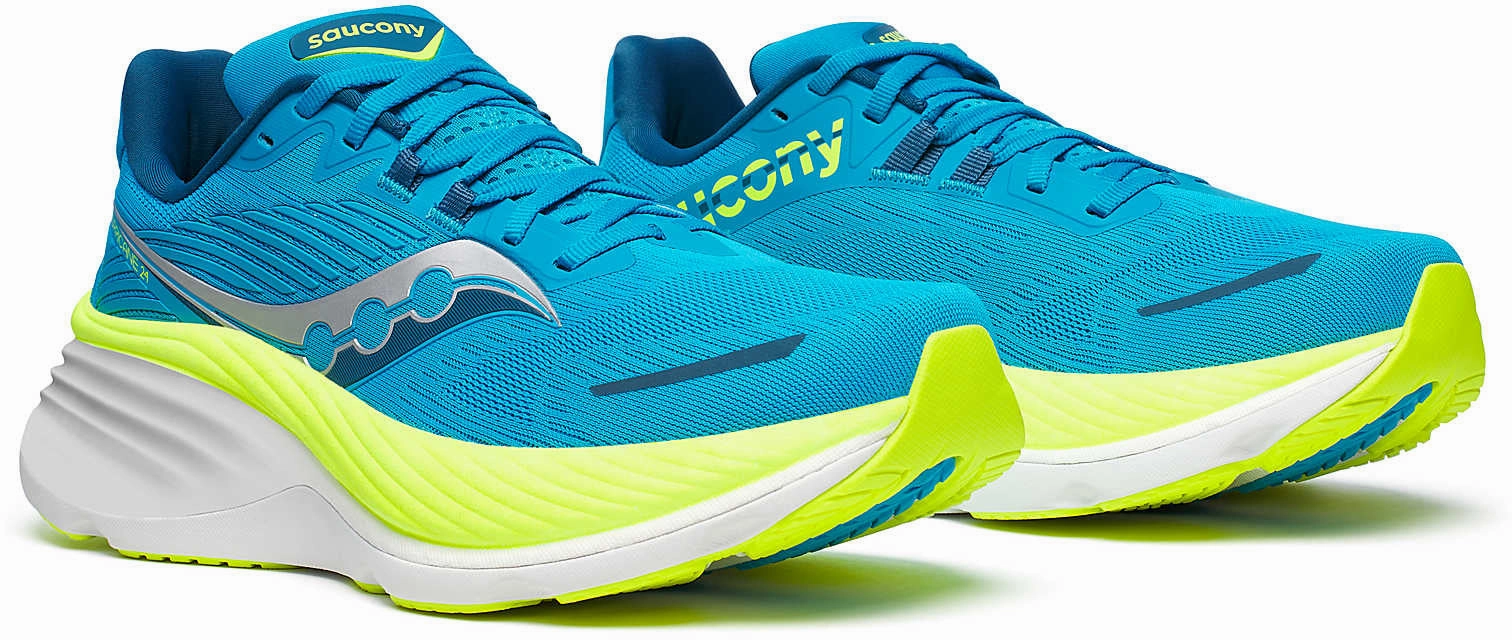 Saucony Hurricane 24 Mens Running Shoes - Blue Training Comfort Sneakers