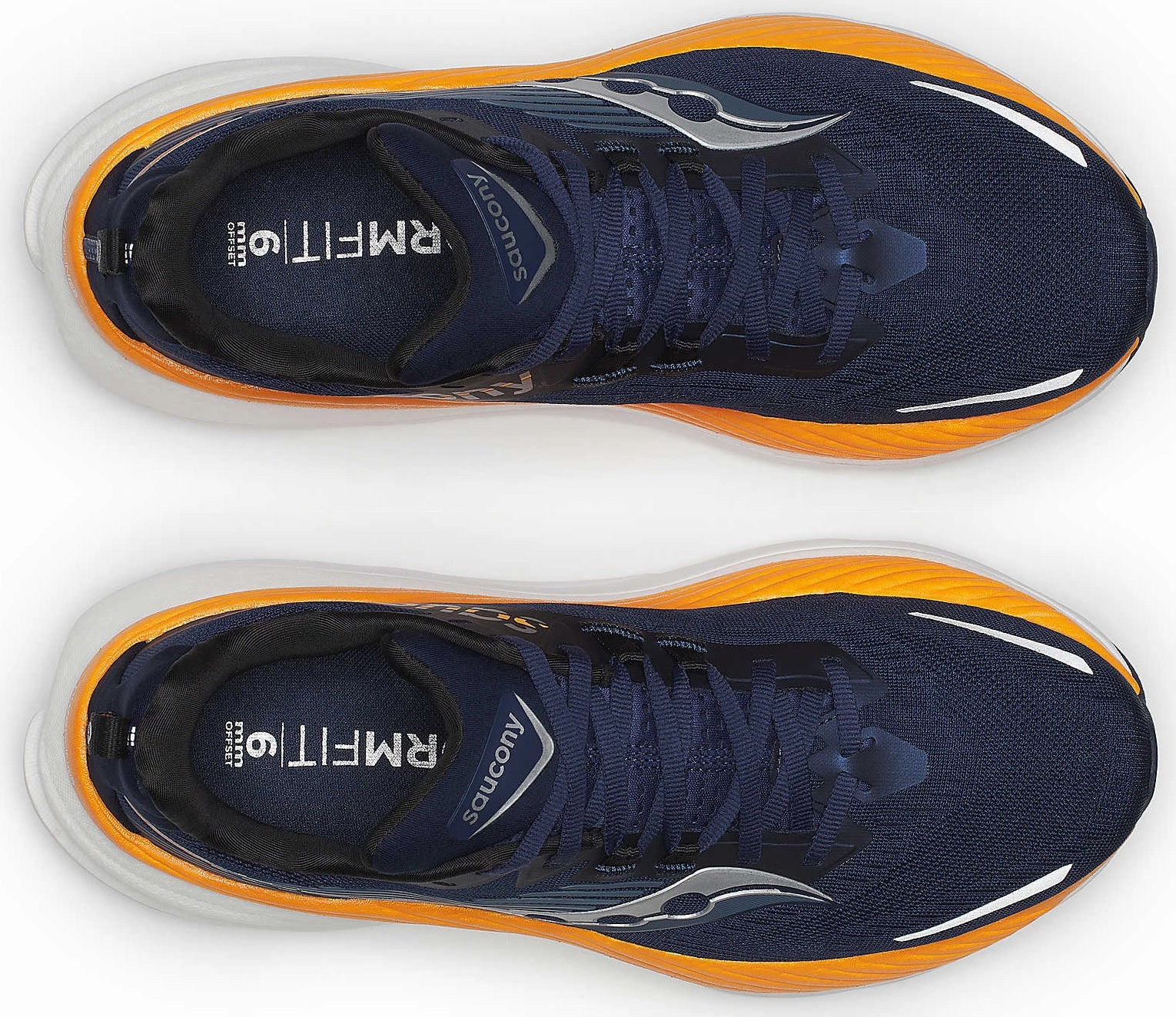 Saucony Hurricane 24 Mens Running Shoes - Navy Training Comfort Sneakers