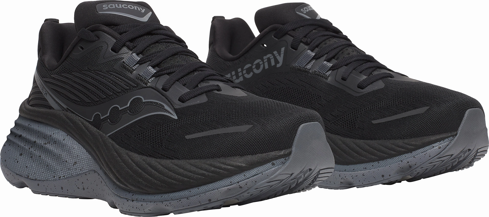 Saucony Hurricane 24 Womens Running Shoes - Black Training Comfort Sneakers