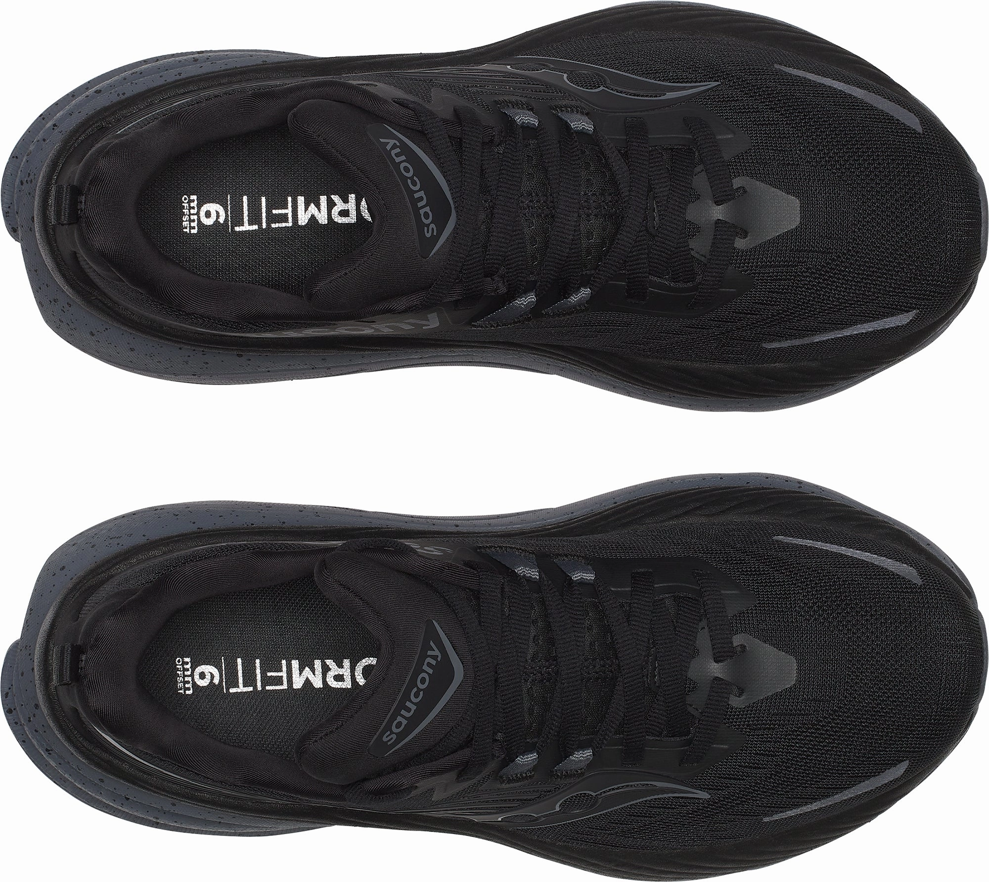 Saucony Hurricane 24 Womens Running Shoes - Black Training Comfort Sneakers