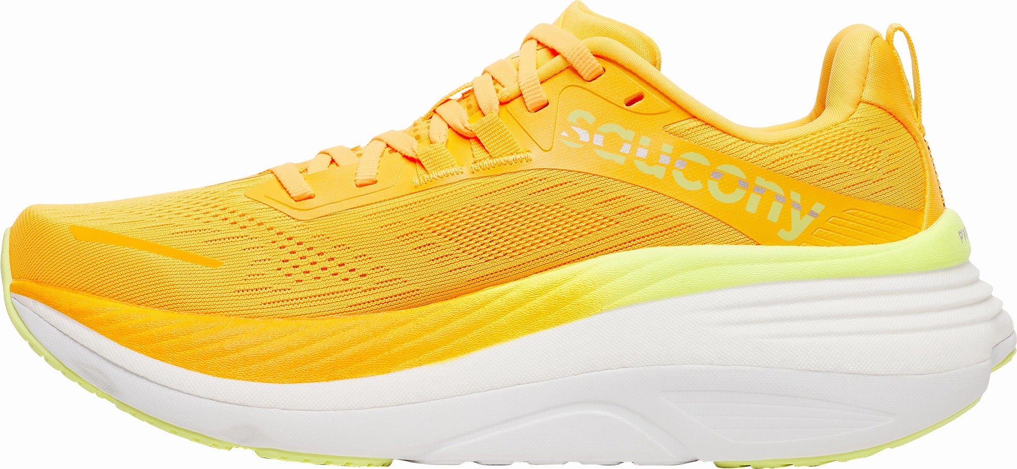 Saucony Hurricane 24 Womens Running Shoes - Yellow Training Comfort Sneakers