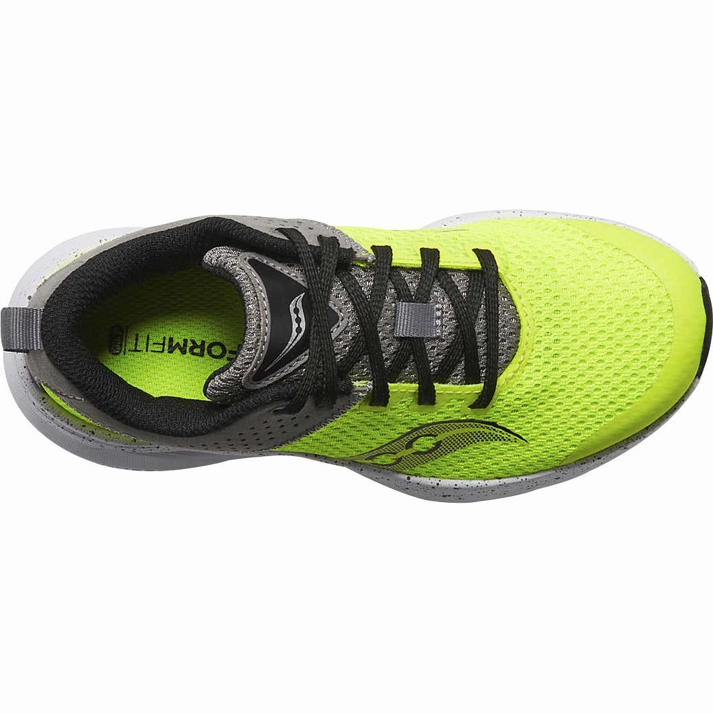 Saucony Kinvara 14 Junior Running Shoes - Yellow Training Comfort Sneakers