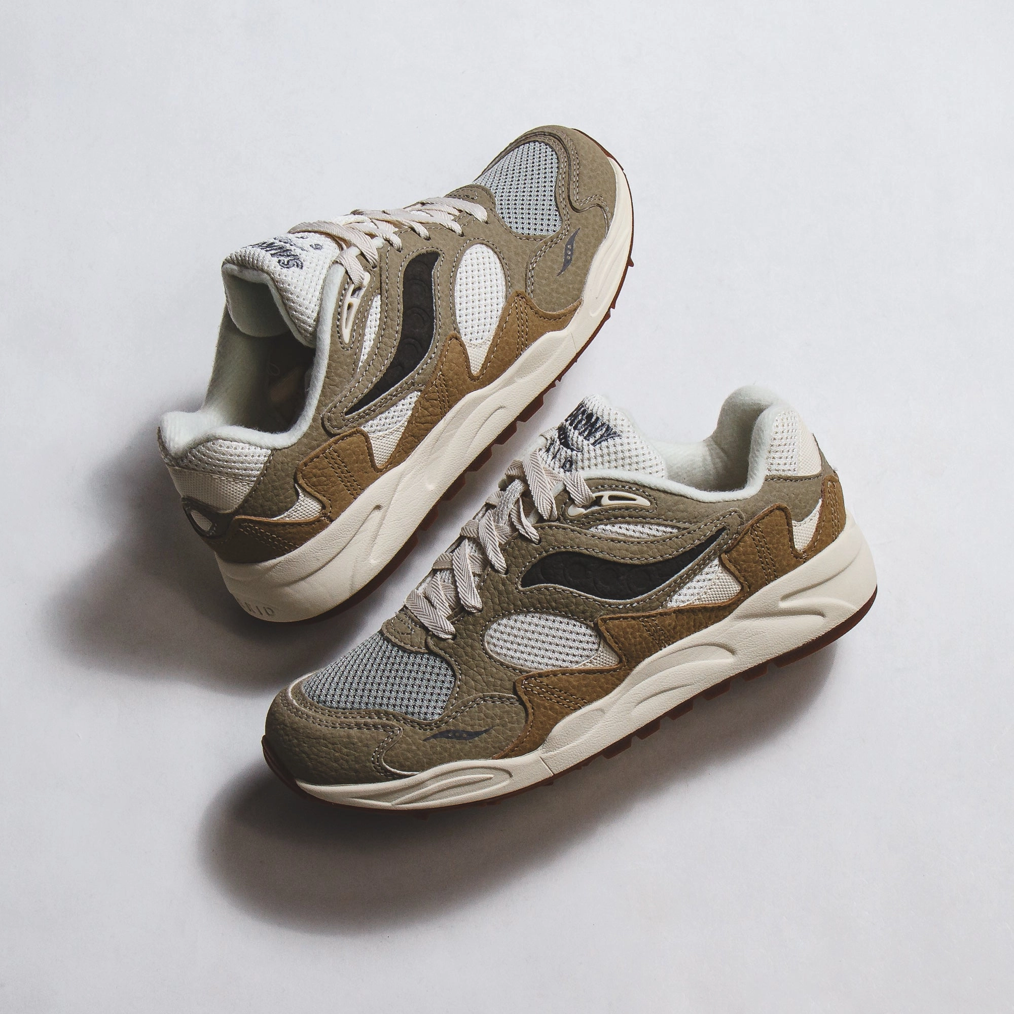 Saucony Men Grid Shadow 2 Sand Sage S70799-1 Saucony high-speed running shoes