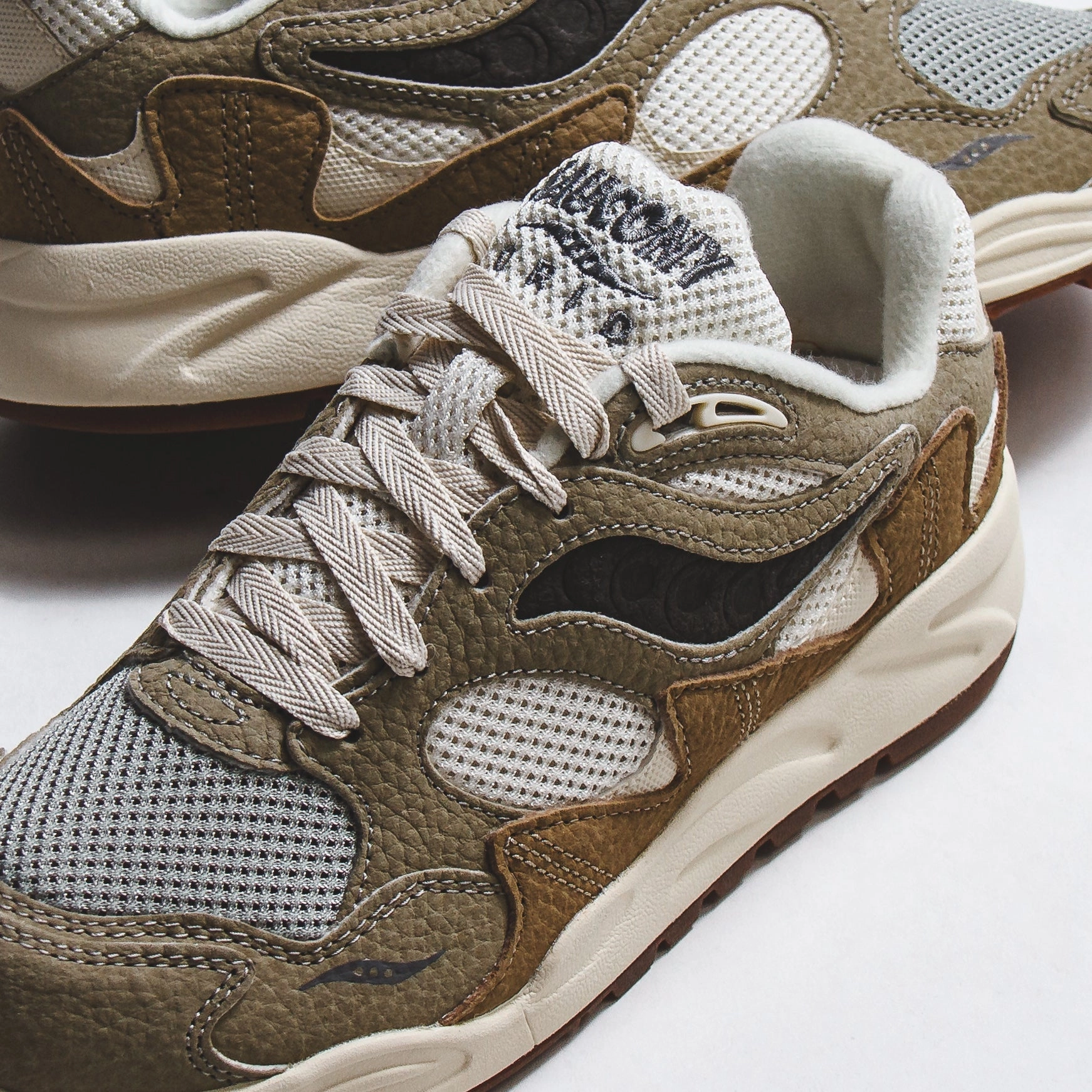 Saucony Men Grid Shadow 2 Sand Sage S70799-1 Saucony high-speed running shoes