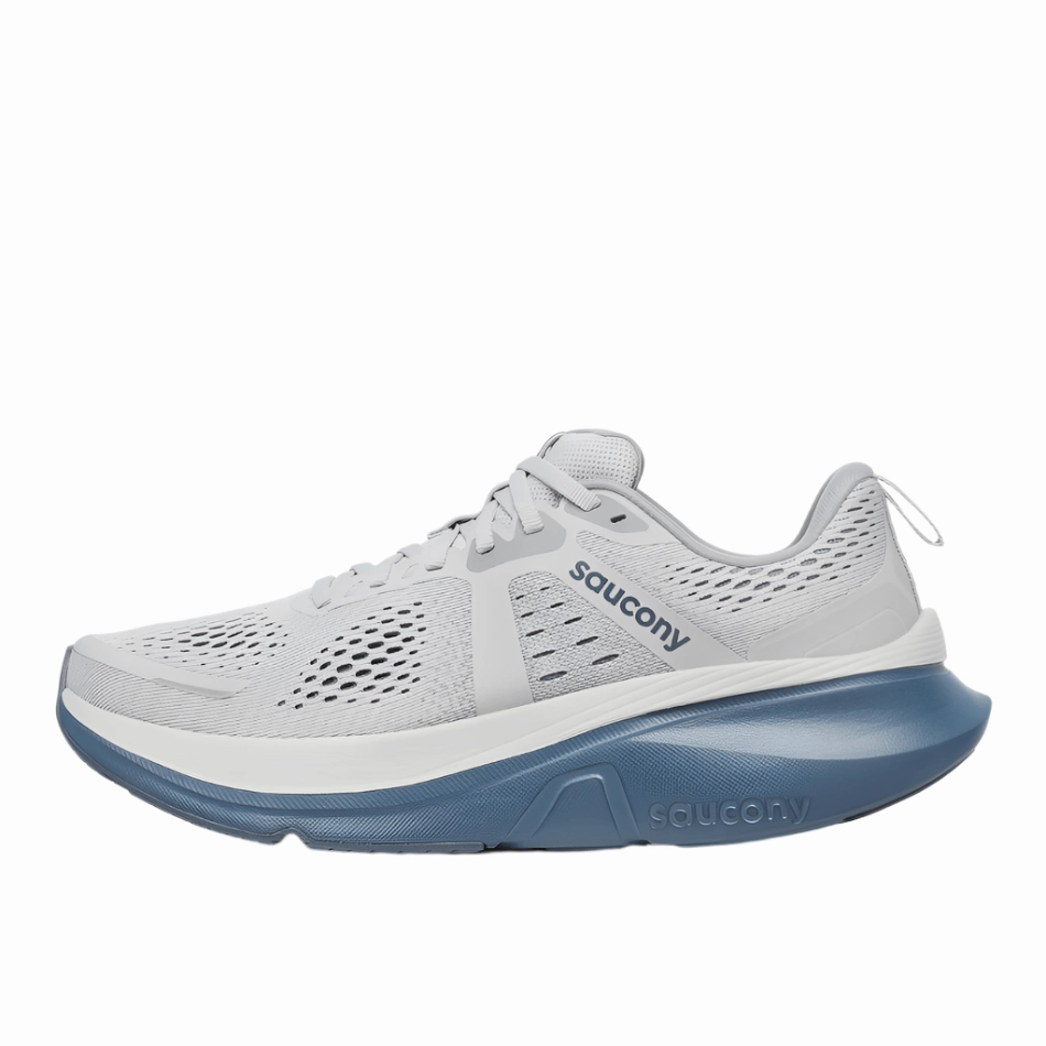 Saucony Men's Guide 18 Running Shoes in Fossil/Dusk AW25 Saucony versatile athletic footwear