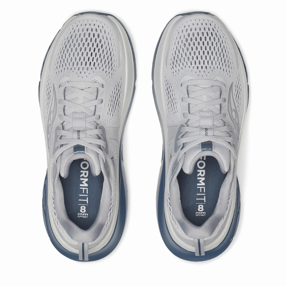 Saucony Men's Guide 18 Running Shoes in Fossil/Dusk AW25 Saucony versatile athletic footwear