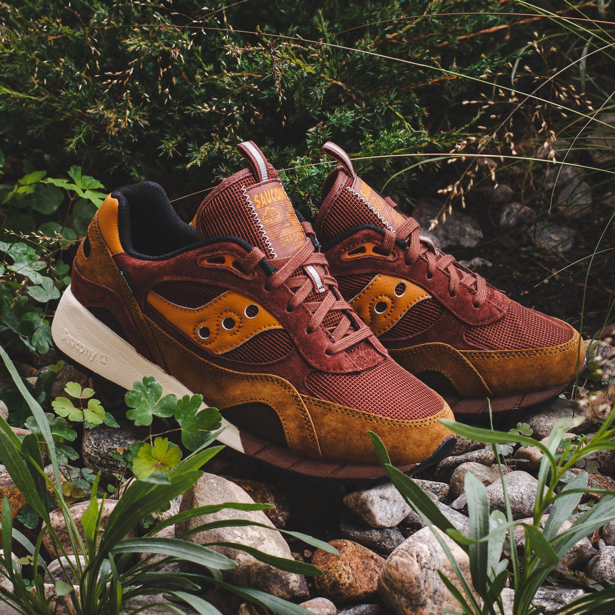 Saucony Men Shadow 6000 Brown Gore-Tex S70786-1 Saucony high-speed running shoes