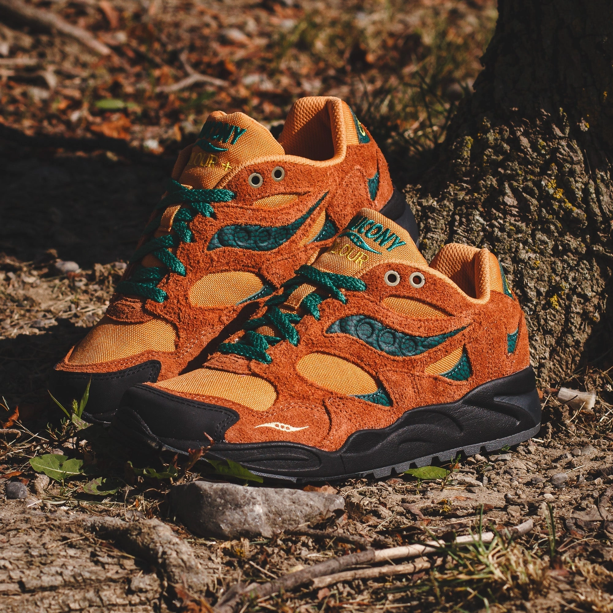 Saucony Men x Colour Plus Companie Grid Shadow 2 Forest Wander S70822-2 Saucony high-speed running shoes