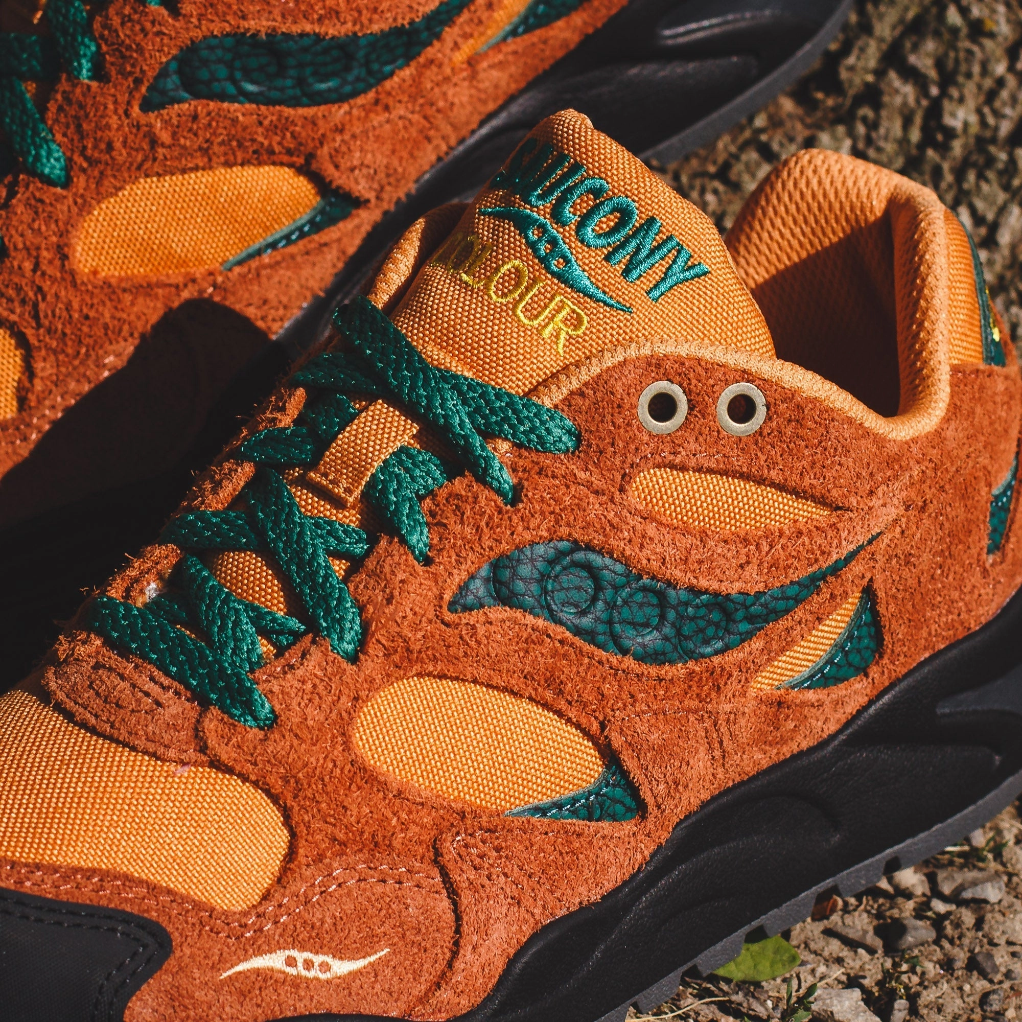 Saucony Men x Colour Plus Companie Grid Shadow 2 Forest Wander S70822-2 Saucony high-speed running shoes