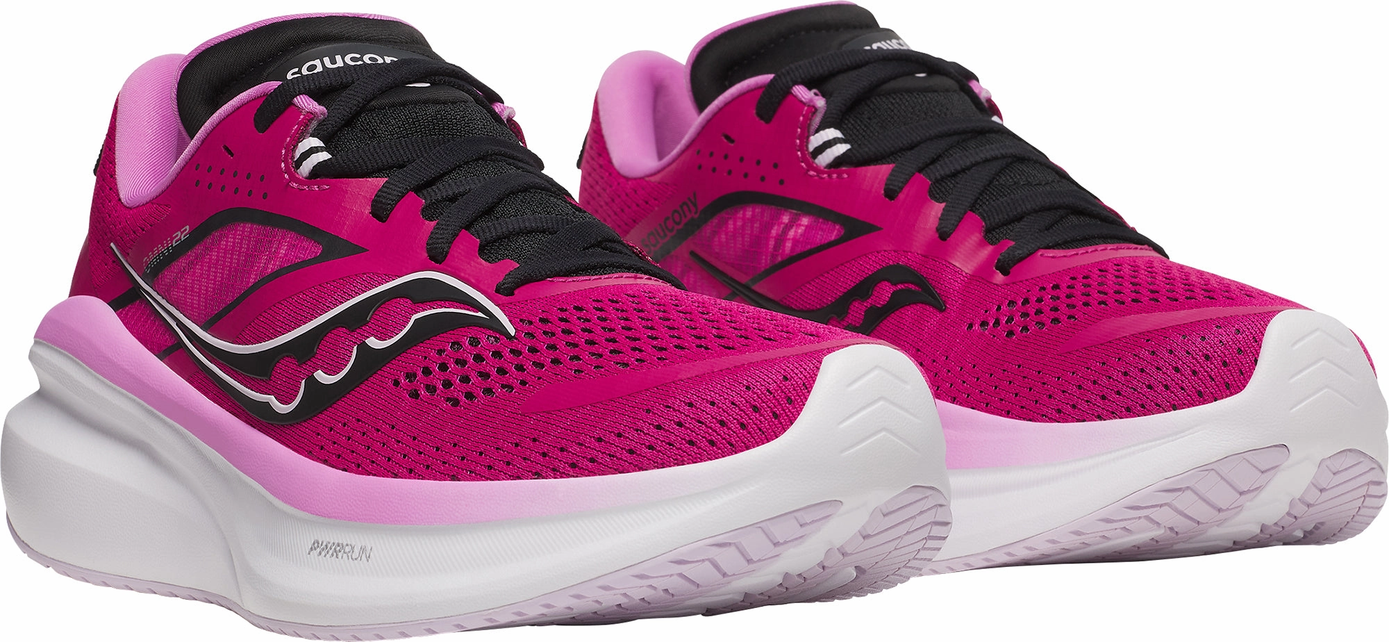 Saucony Omni 22 Womens Running Shoes - Pink Balanced Fit Runners