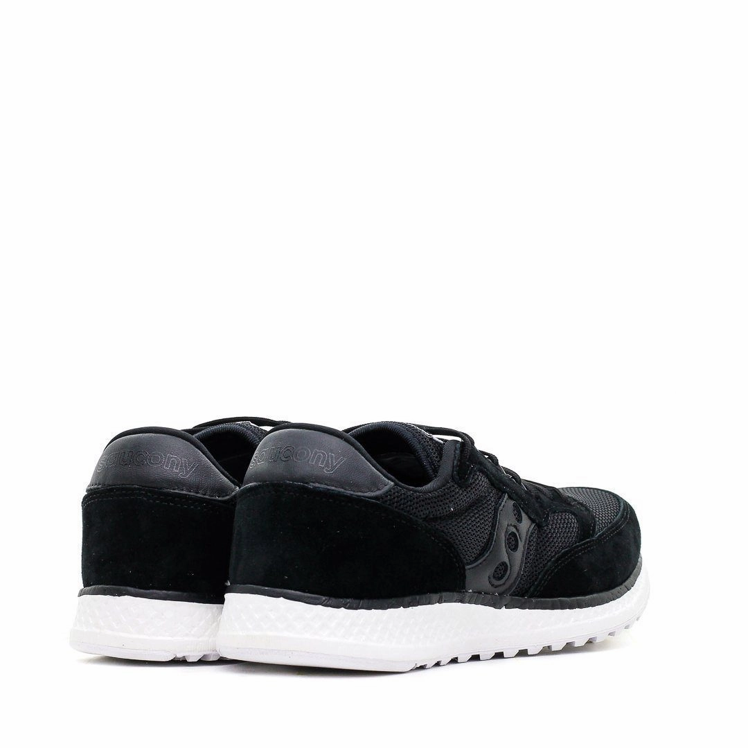 SAUCONY ORIGINALS FREEDOM RUNNER BLACK WHITE S40013-1 Saucony high-speed running shoes