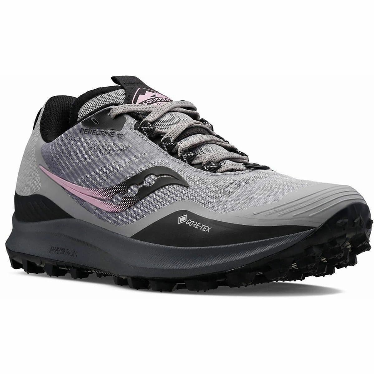 Saucony Peregrine 12 GORE-TEX Womens Trail Running Shoes - Grey Off-Road Grip Sneakers